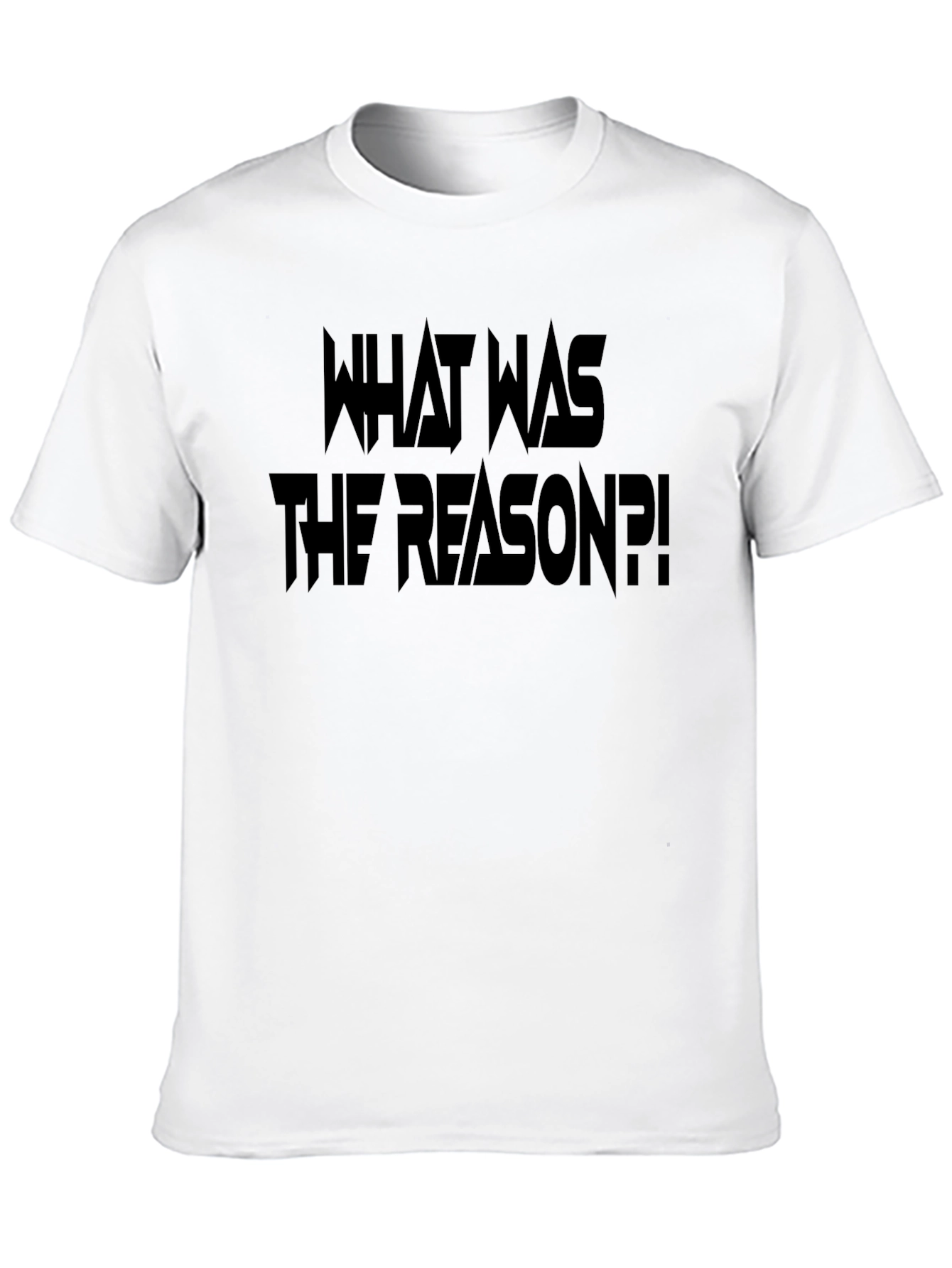 What Was The Reason Black Graphic Tee