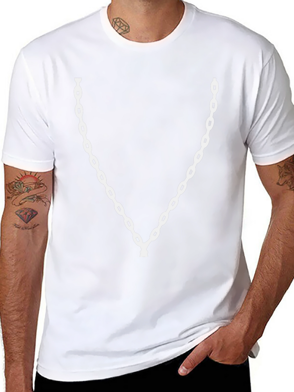 Chain Tee - Graphic Print T-Shirt