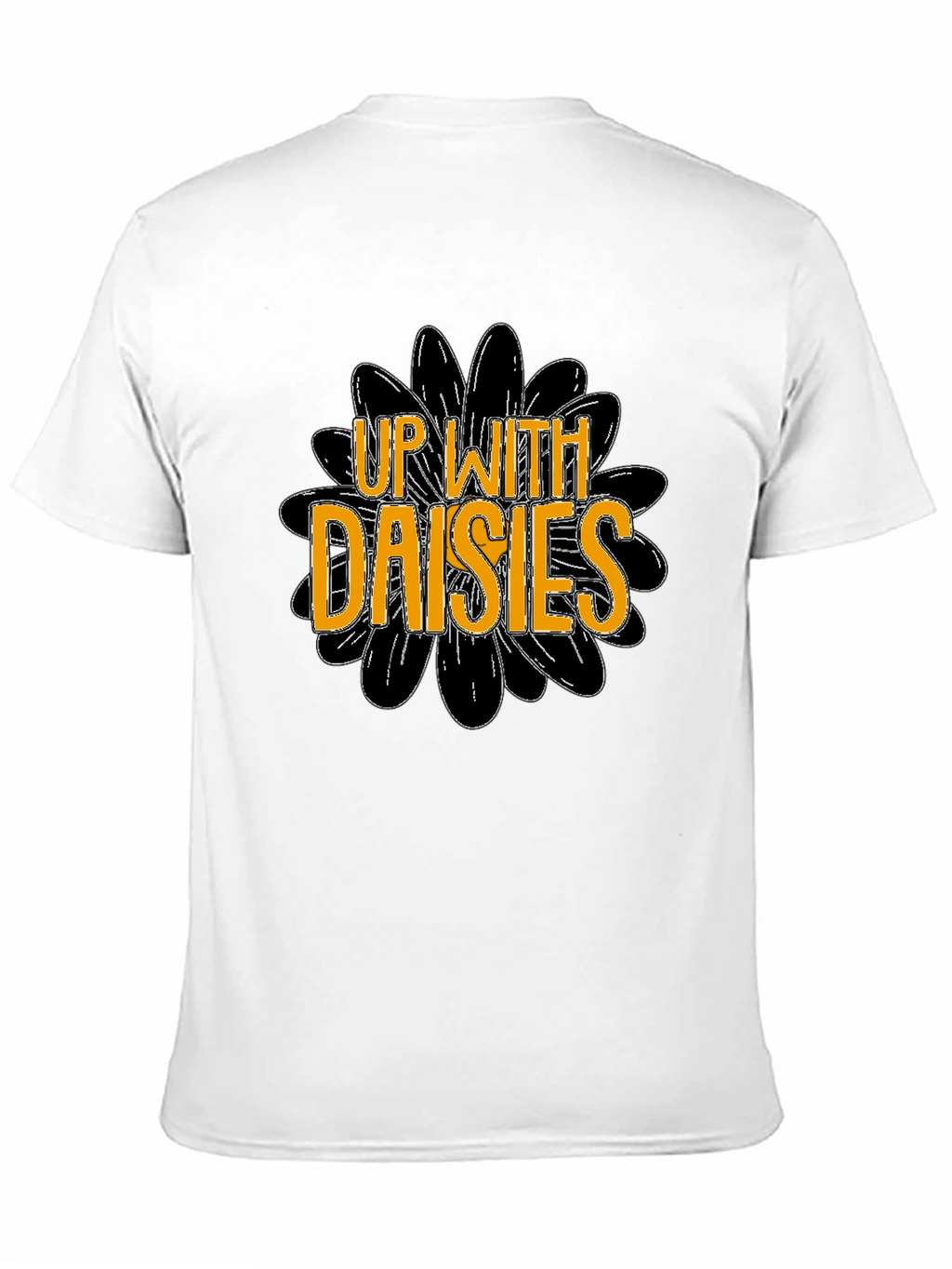 Up With Daisies Graphic T-Shirt - Black