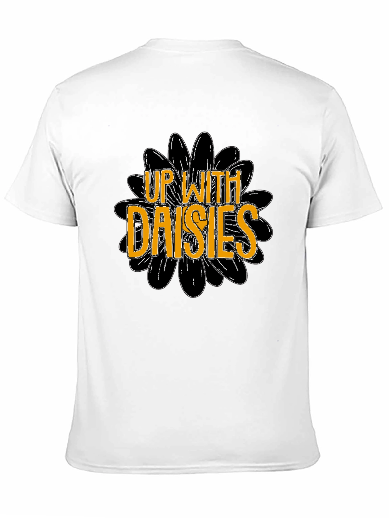 Up With Daisies Graphic T-Shirt - Black