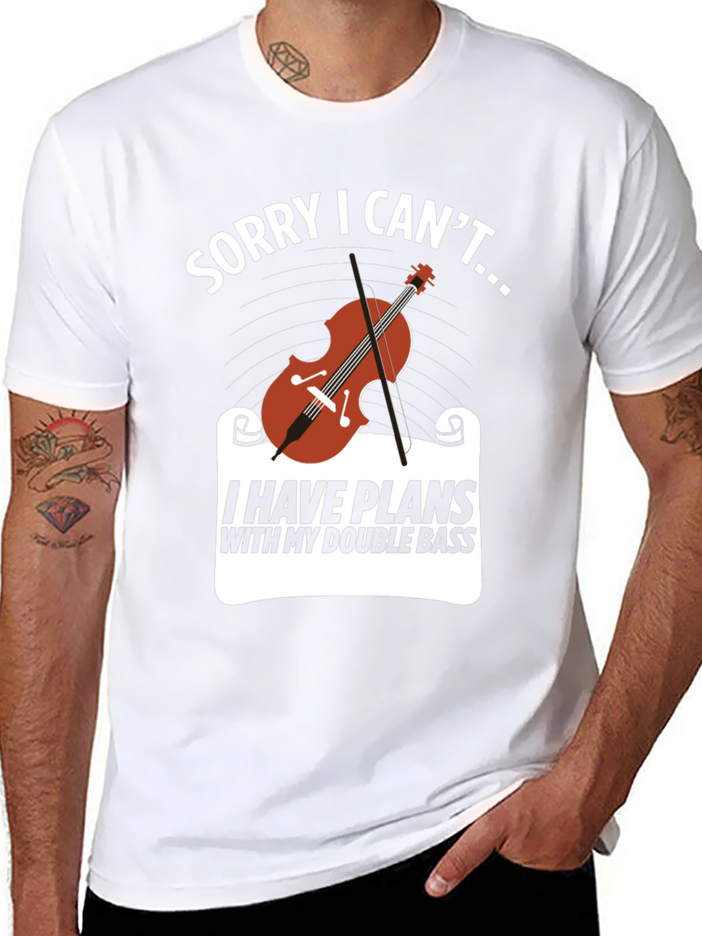 Double Bass Player T-Shirt: Sorry I Cant...