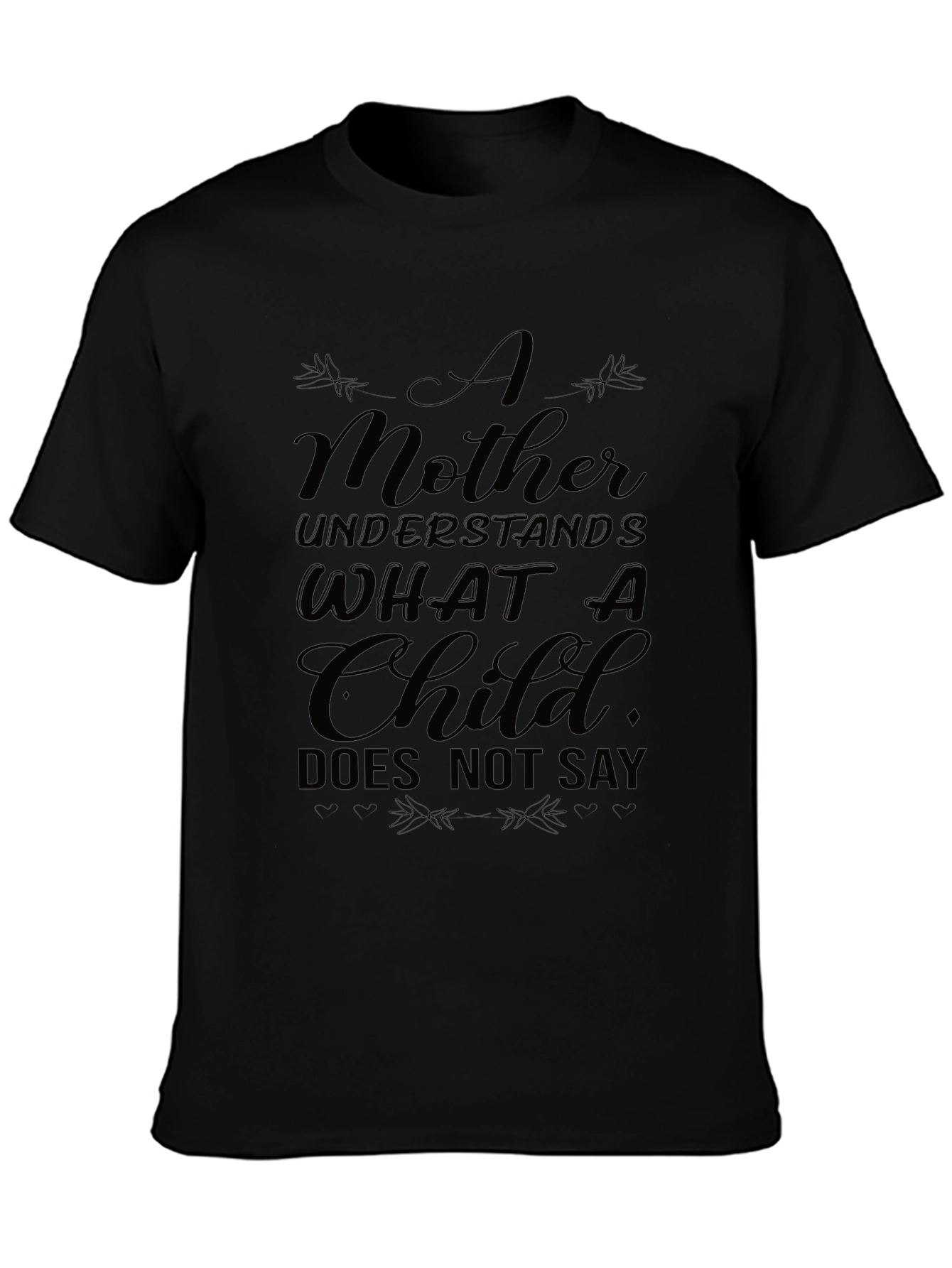 Mothers Wisdom Graphic T-Shirt - Black