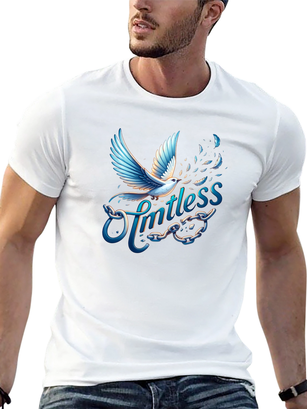 Limitless Freedom Dove Graphic T-Shirt