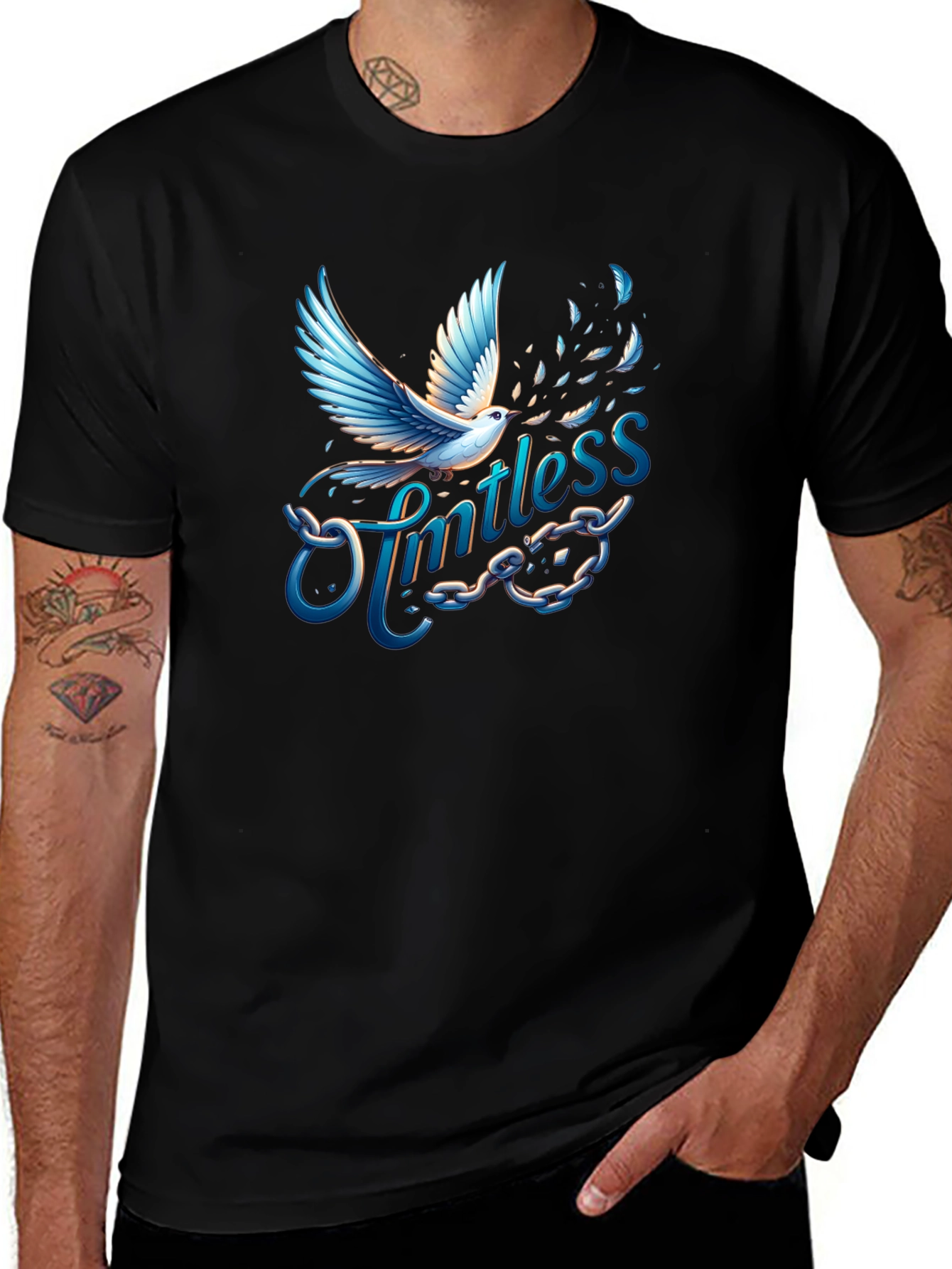 Limitless Freedom Dove Graphic T-Shirt