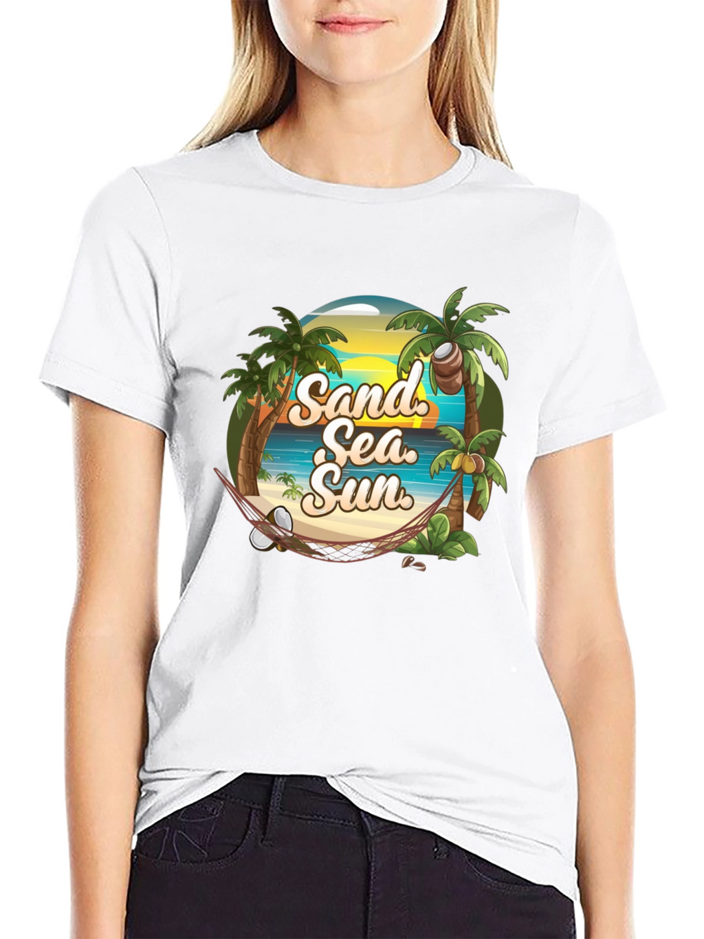 Tropical Beach T-Shirt: Sand Sea Sun
