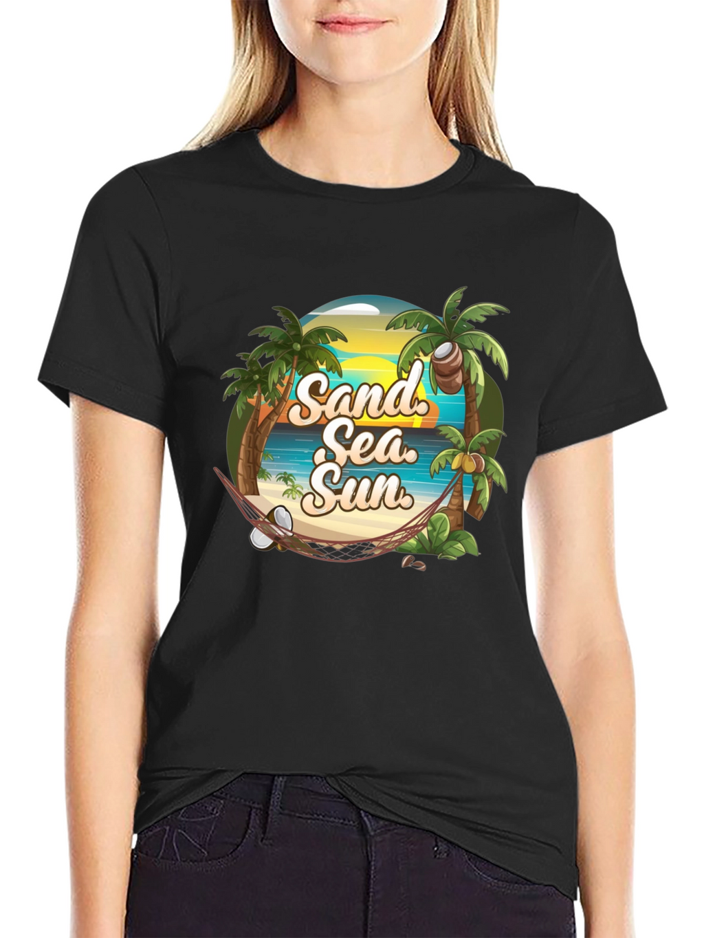 Tropical Beach T-Shirt: Sand Sea Sun