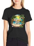Tropical Beach T-Shirt: Sand Sea Sun