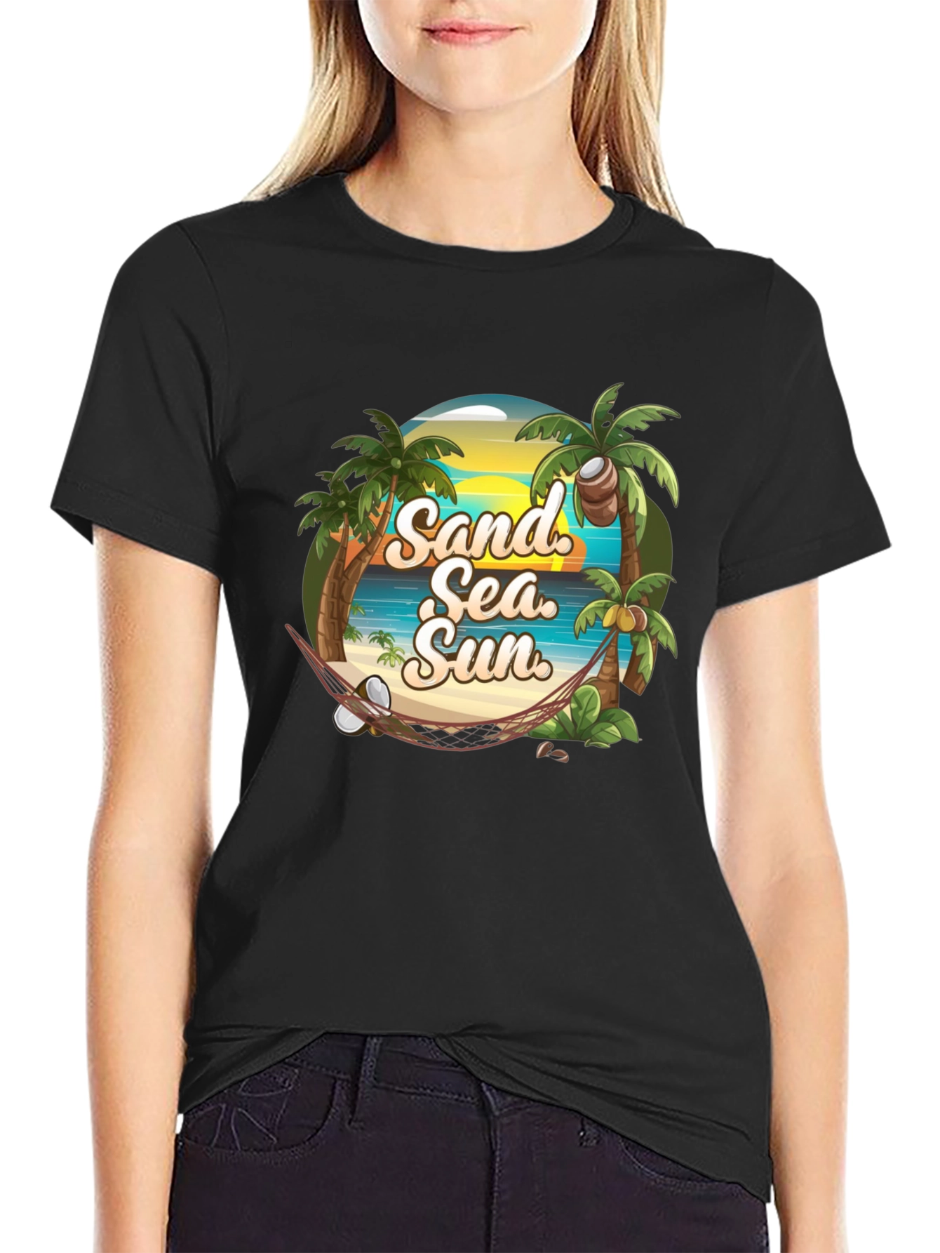 Tropical Beach T-Shirt: Sand Sea Sun