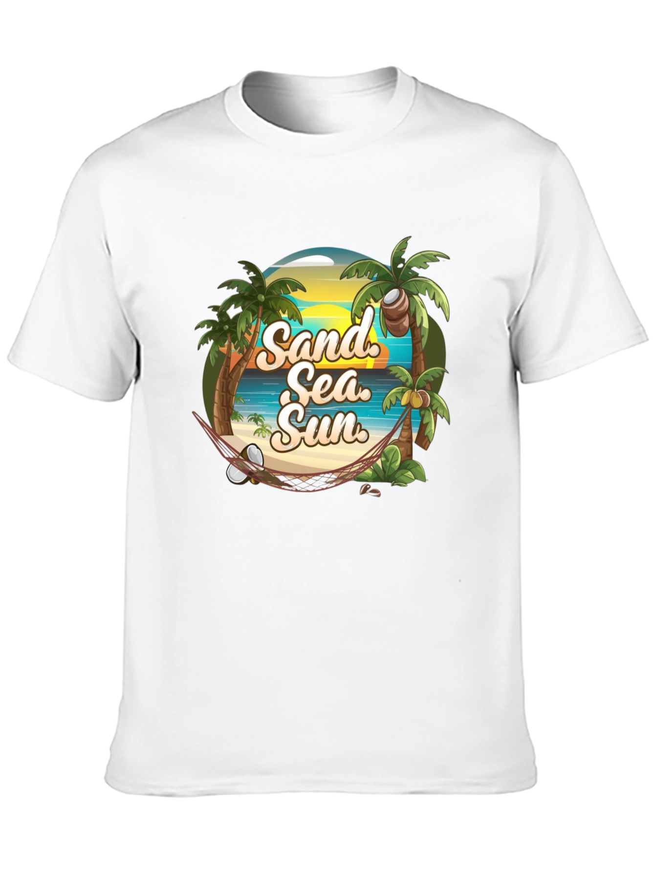 Tropical Beach T-Shirt: Sand Sea Sun