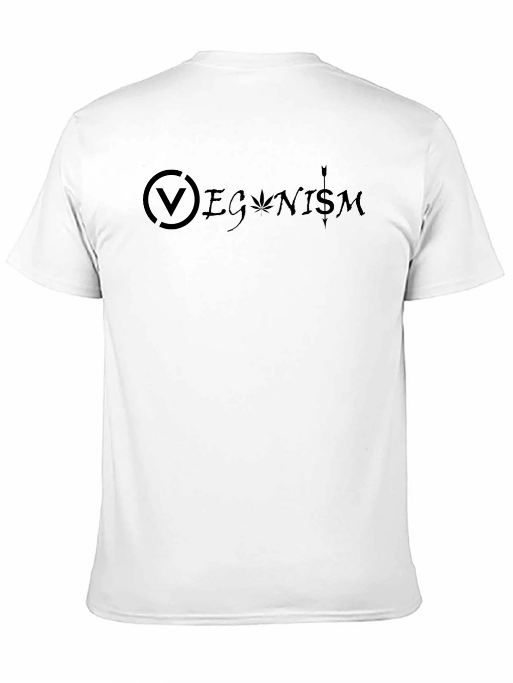 Veganism Graphic Black T-Shirt