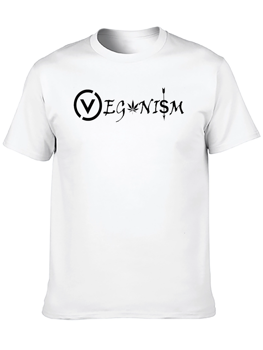 Veganism Graphic Black T-Shirt