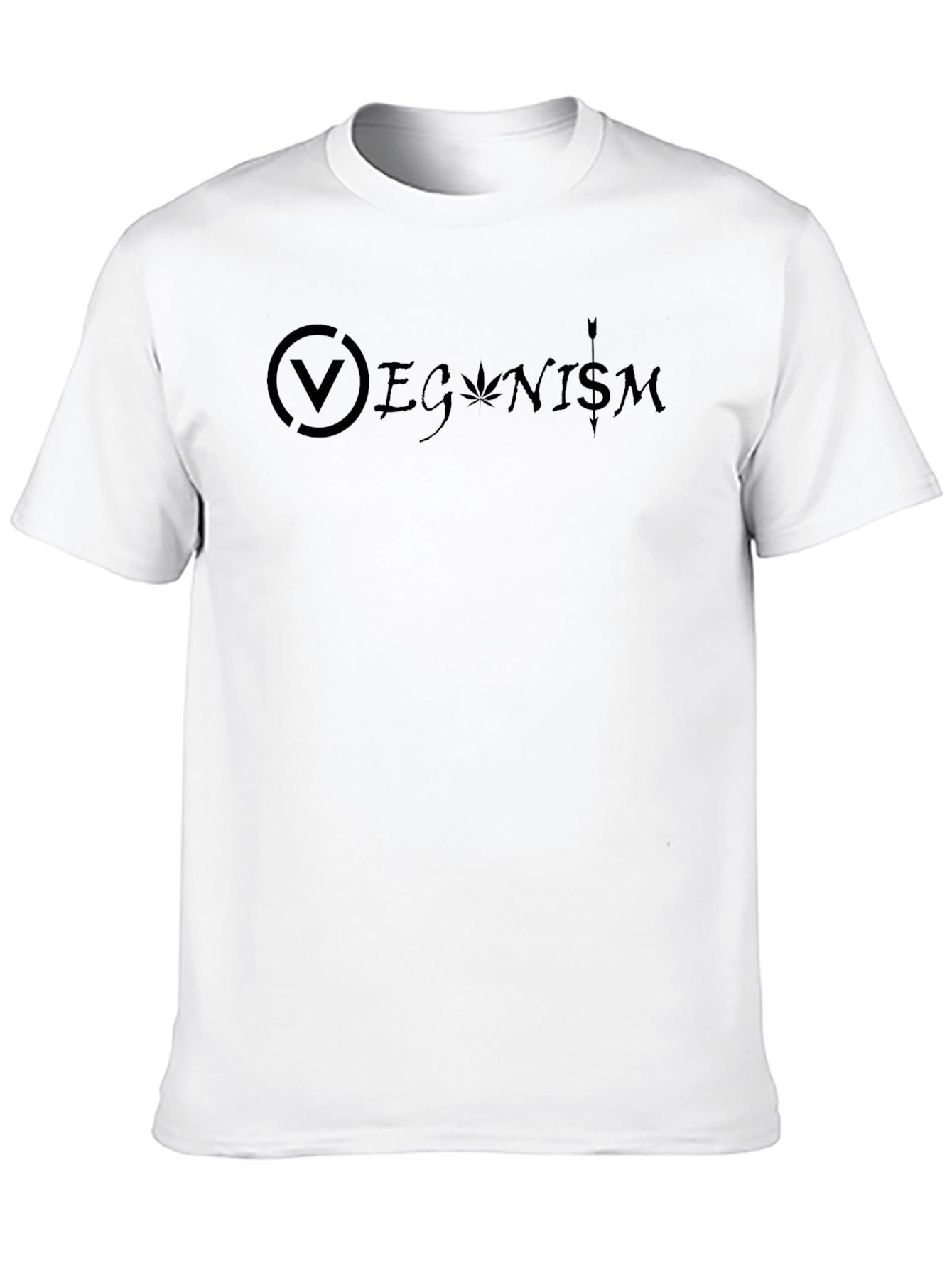 Veganism Graphic Black T-Shirt