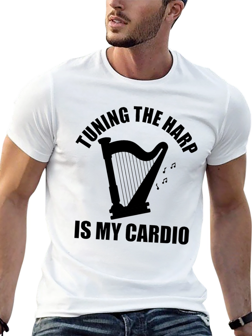 Tuning the Harp is My Cardio T-Shirt