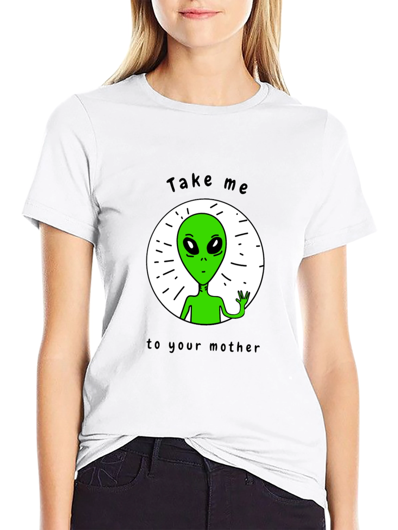 Alien Abduction T-Shirt - Take Me To Your Mother