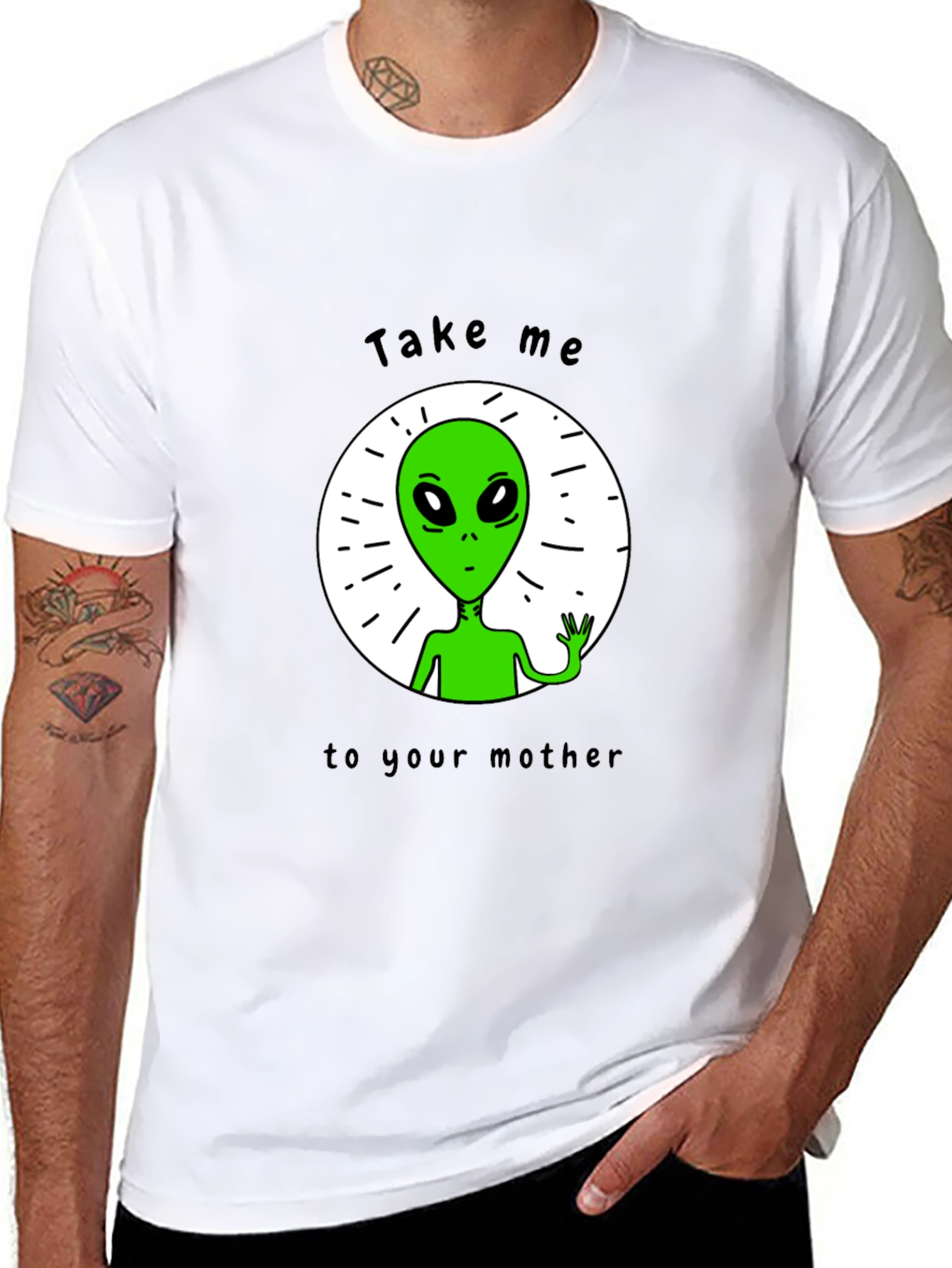 Alien Abduction T-Shirt - Take Me To Your Mother