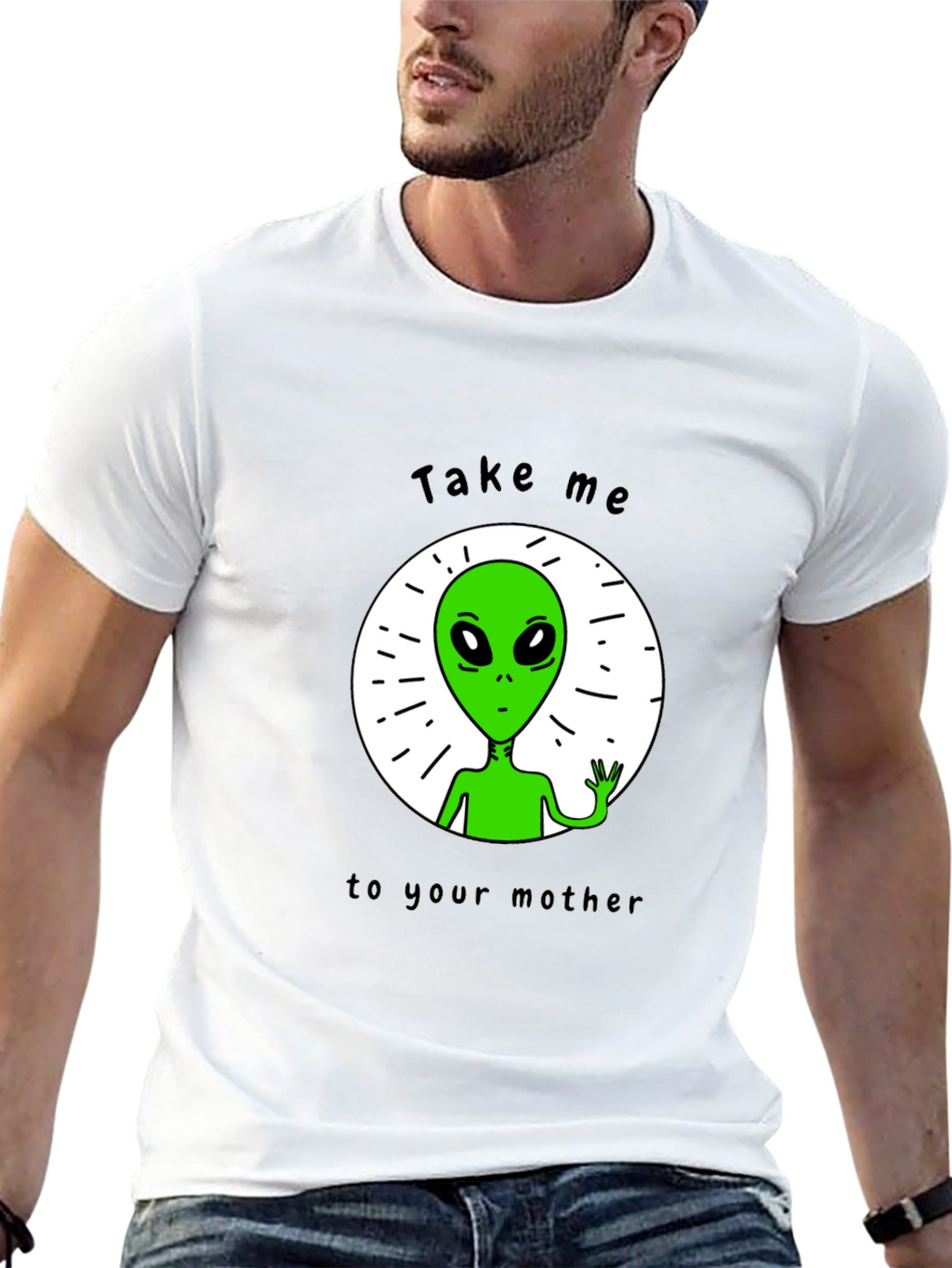 Alien Abduction T-Shirt - Take Me To Your Mother