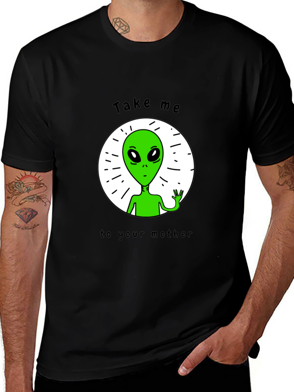 Alien Abduction T-Shirt - Take Me To Your Mother