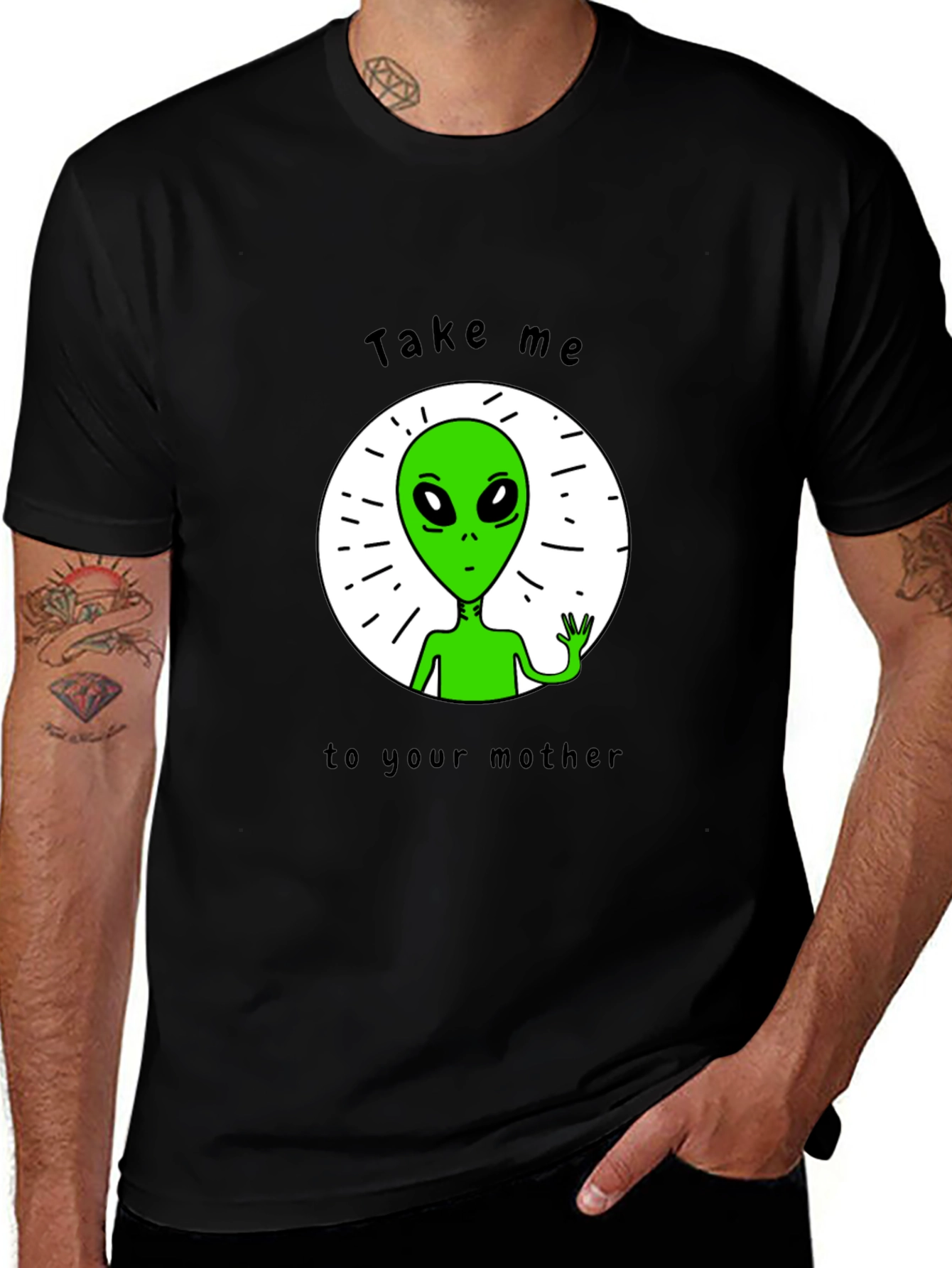 Alien Abduction T-Shirt - Take Me To Your Mother