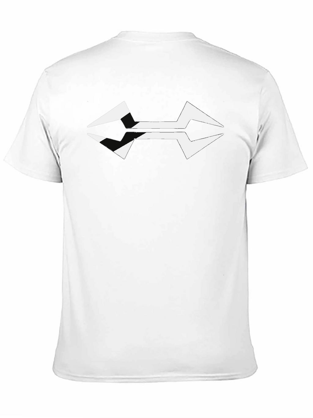 Modern Arrowhead Graphic Black T-Shirt