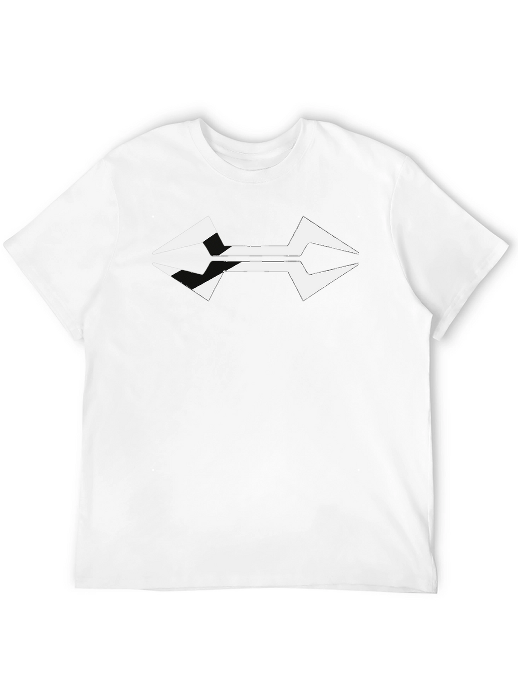 Modern Arrowhead Graphic Black T-Shirt