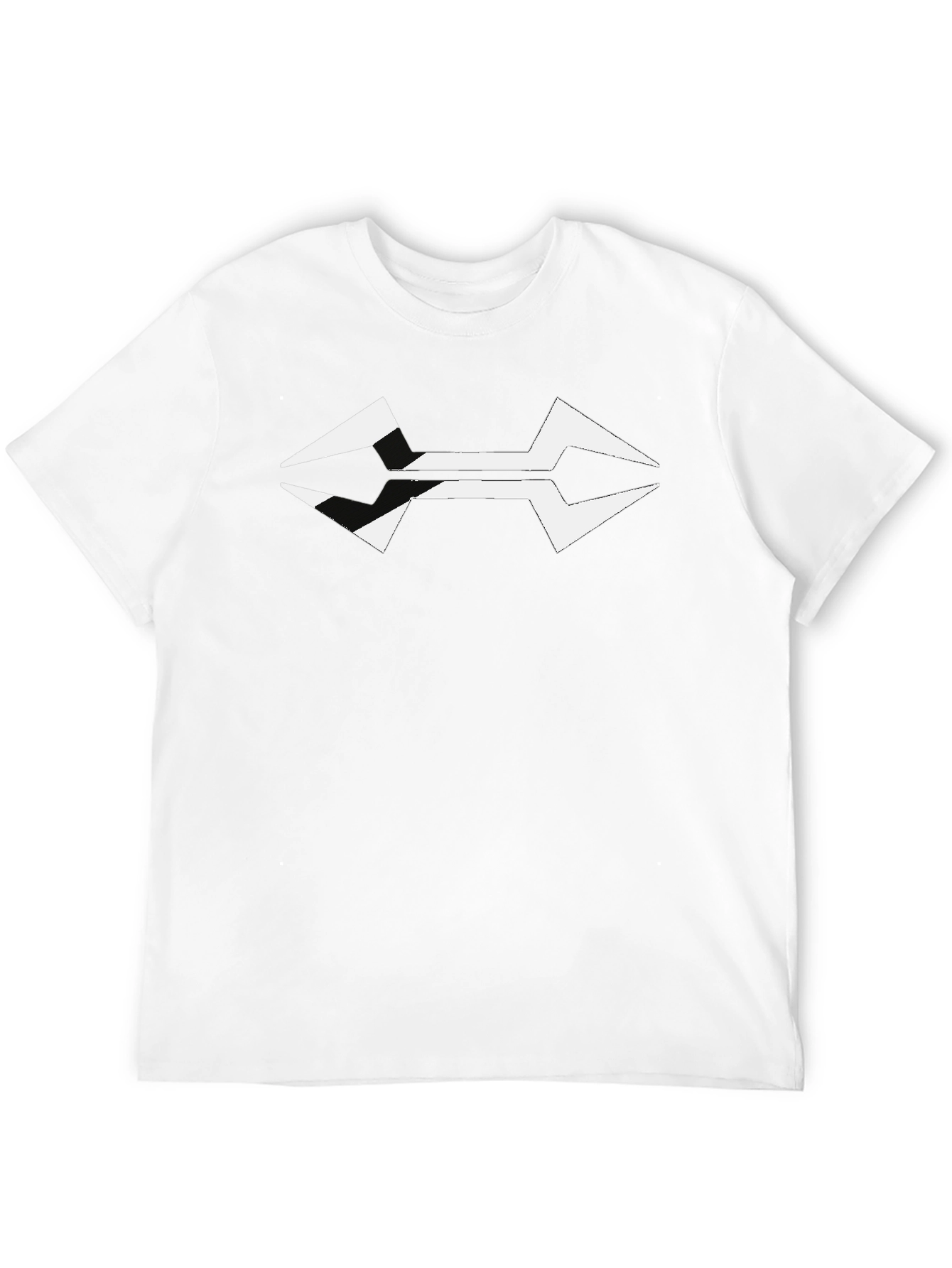 Modern Arrowhead Graphic Black T-Shirt