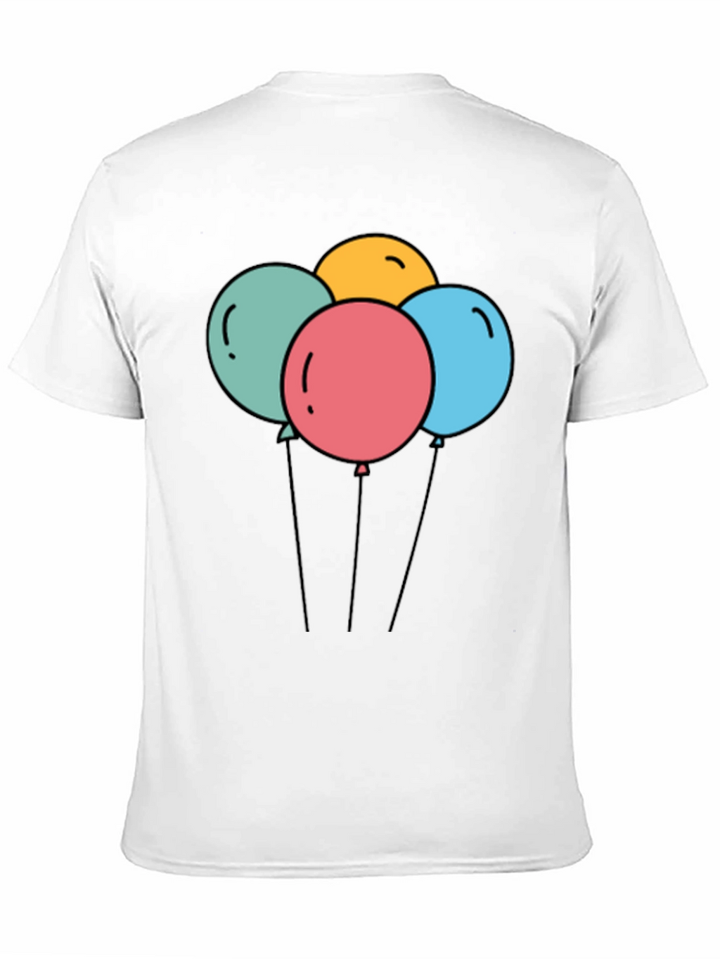 Balloons Graphic Black T-Shirt