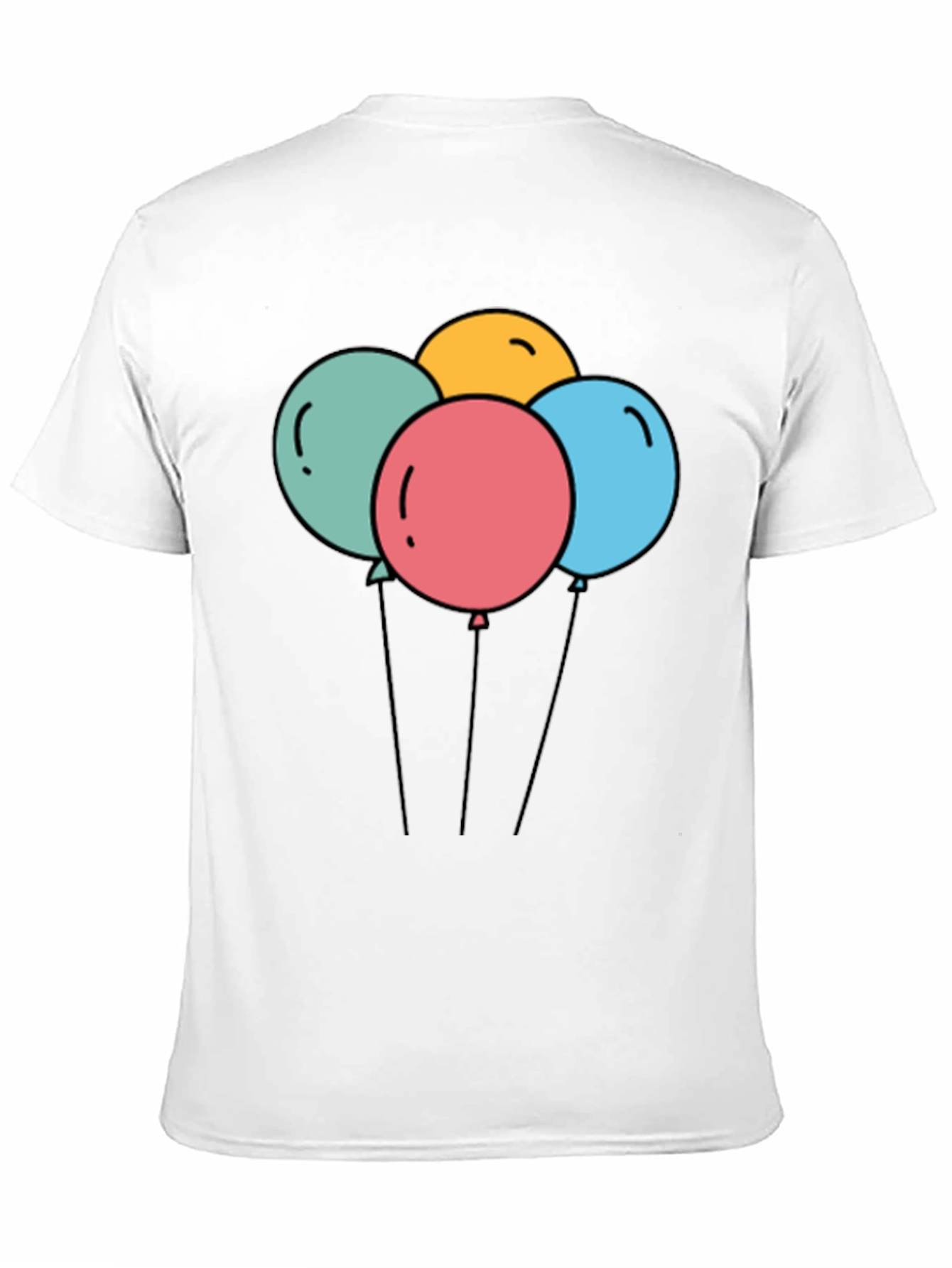 Balloons Graphic Black T-Shirt
