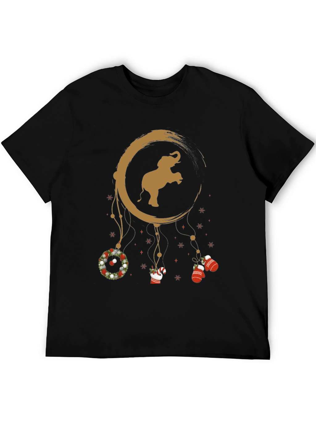 Festive Elephant Dreamcatcher Graphic Tee