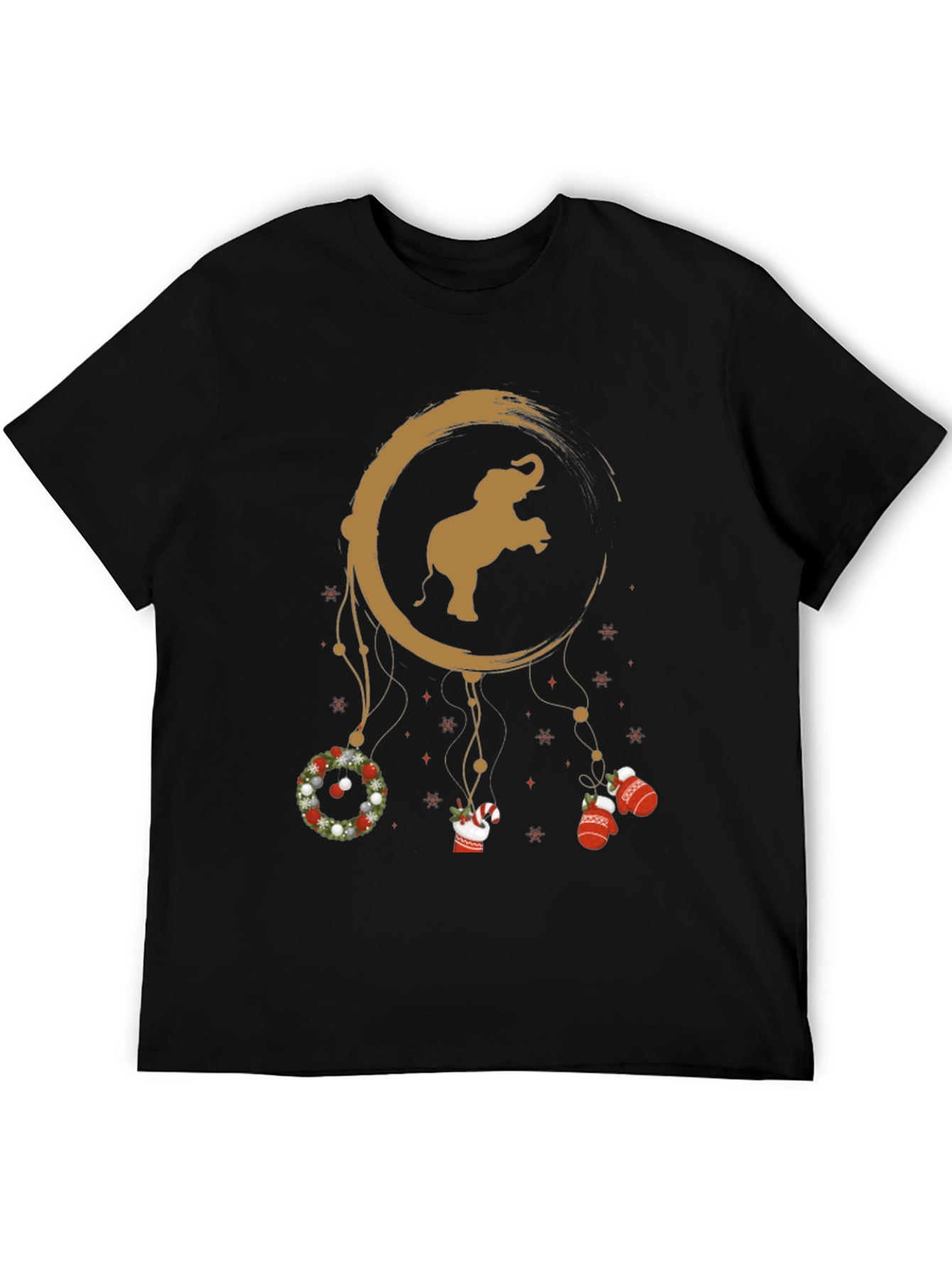 Festive Elephant Dreamcatcher Graphic Tee