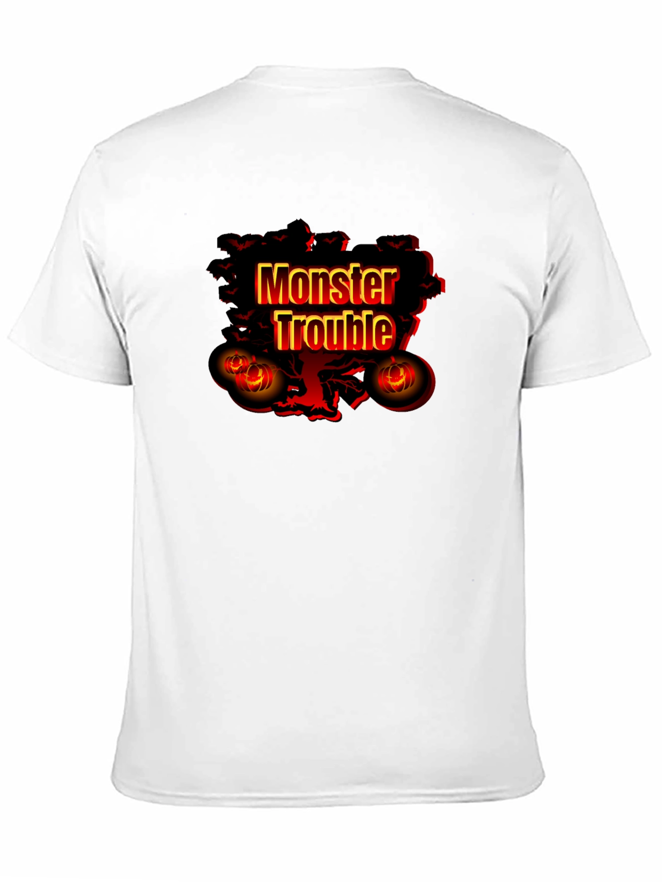 Monster Trouble Graphic Tee - Halloween Shirt