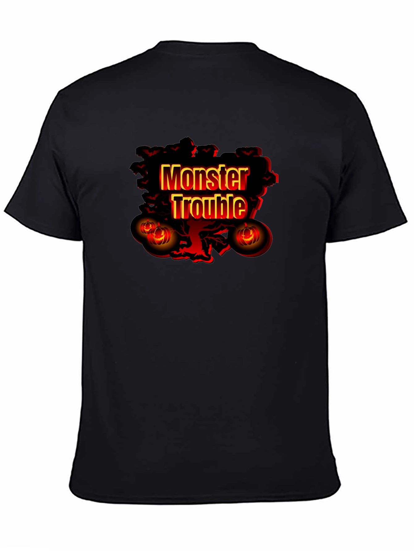 Monster Trouble Graphic Tee - Halloween Shirt