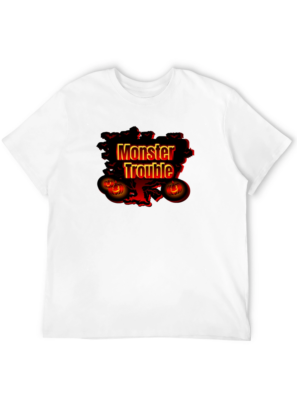 Monster Trouble Graphic Tee - Halloween Shirt