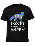 Foxes Make Me Happy Graphic Tee
