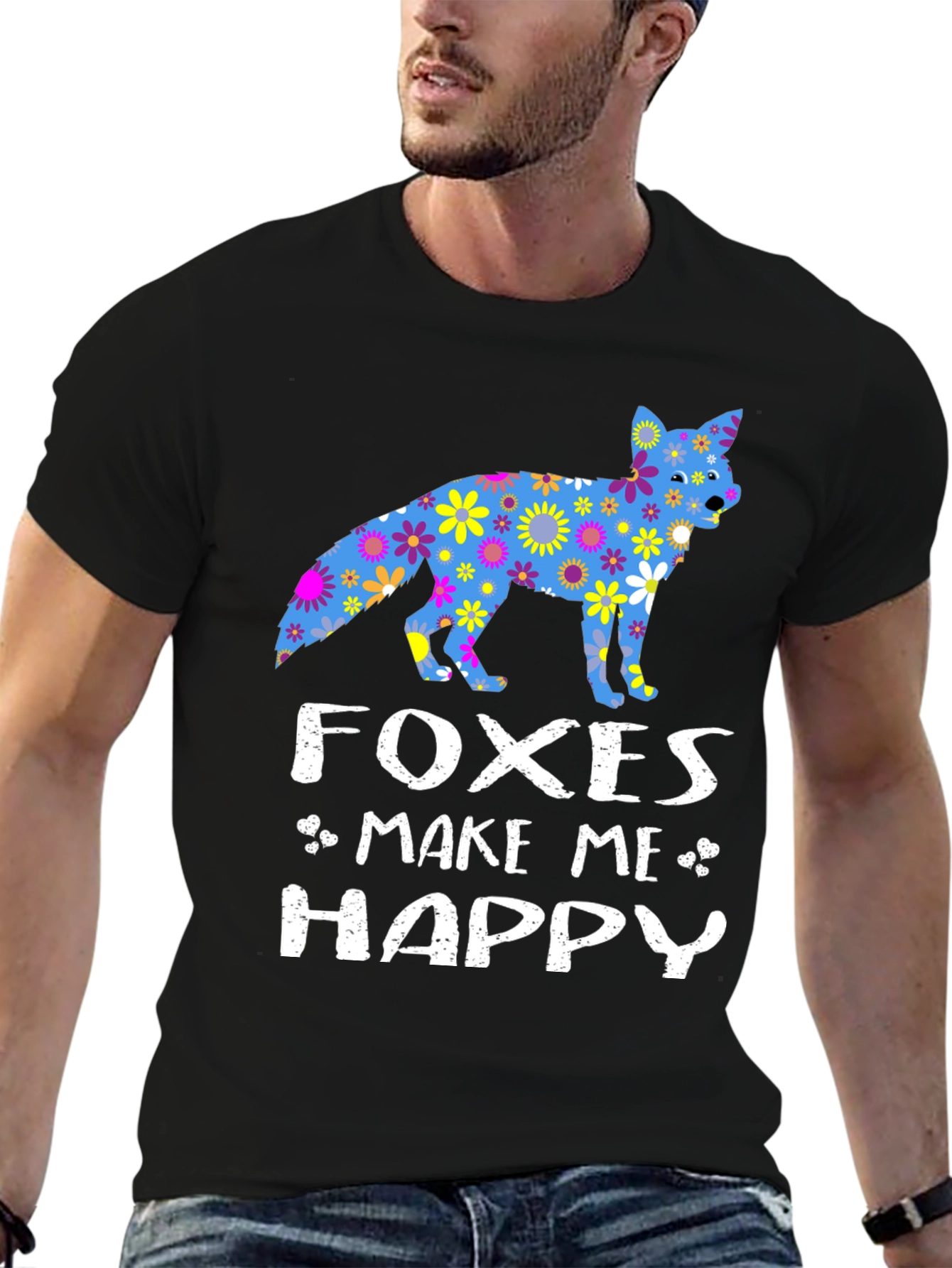 Foxes Make Me Happy Graphic Tee