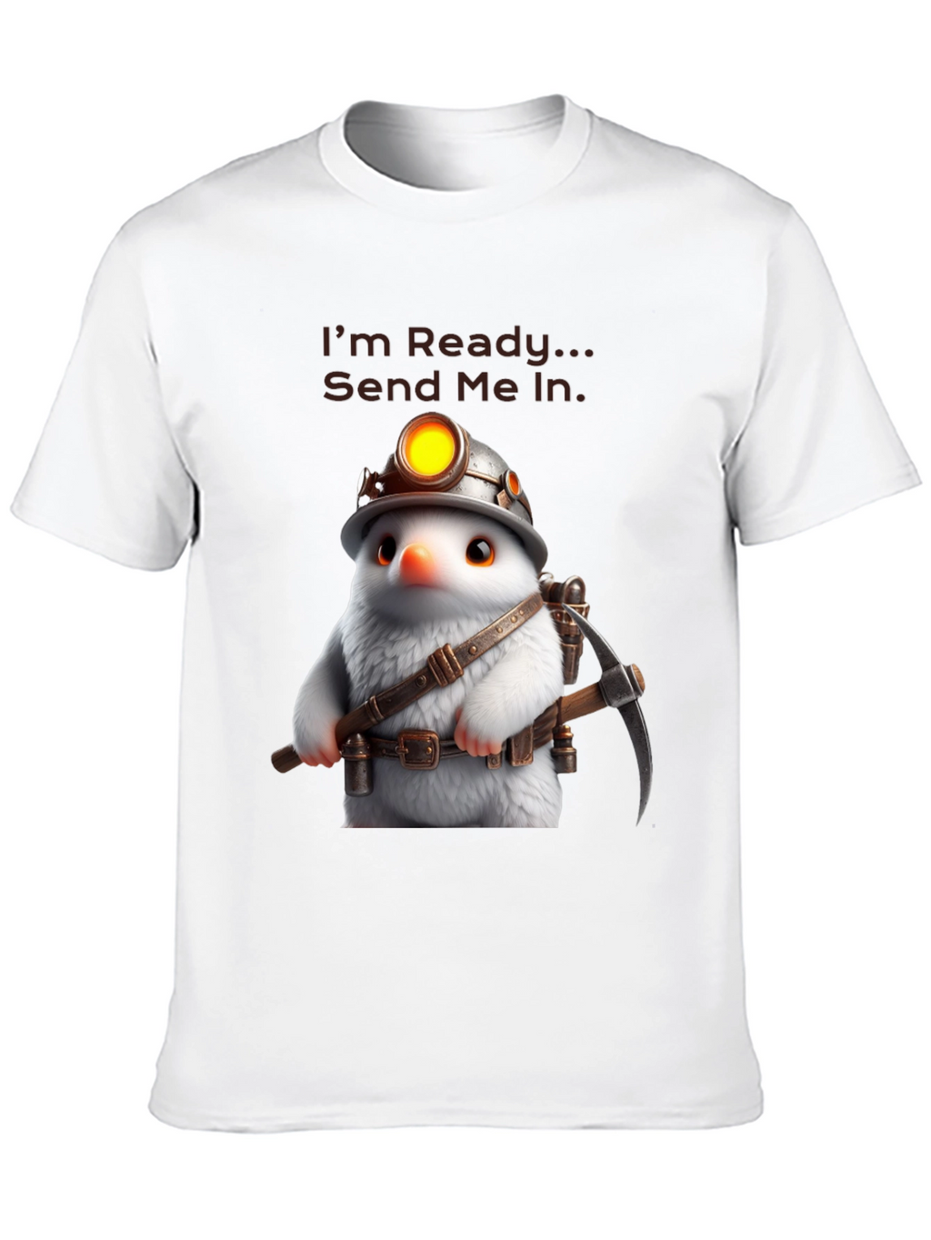 Ready Miner T-Shirt - Unique Cartoon Design