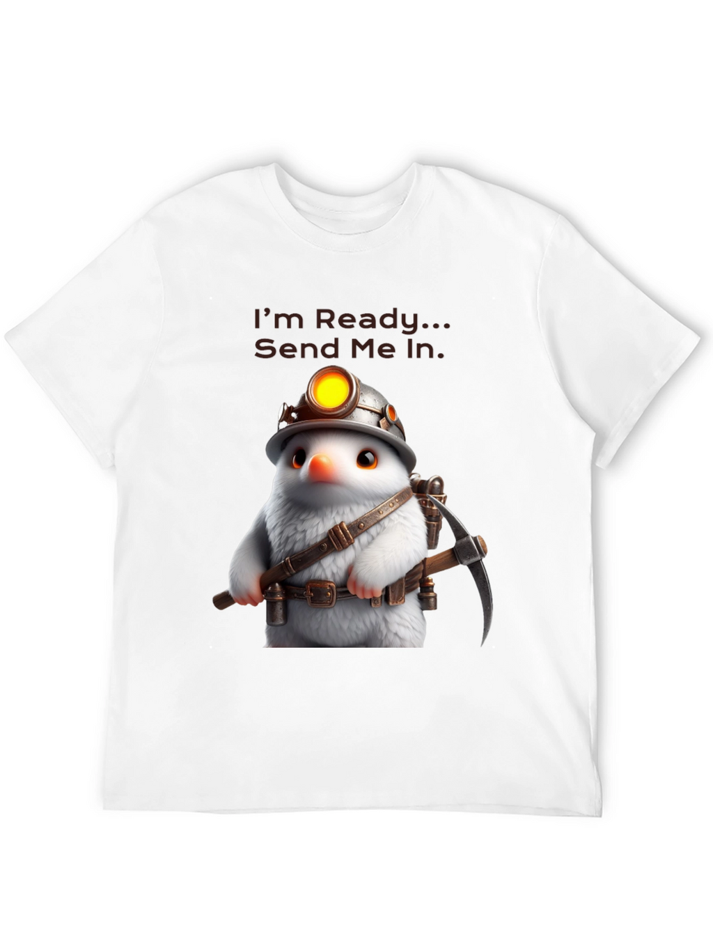 Ready Miner T-Shirt - Unique Cartoon Design
