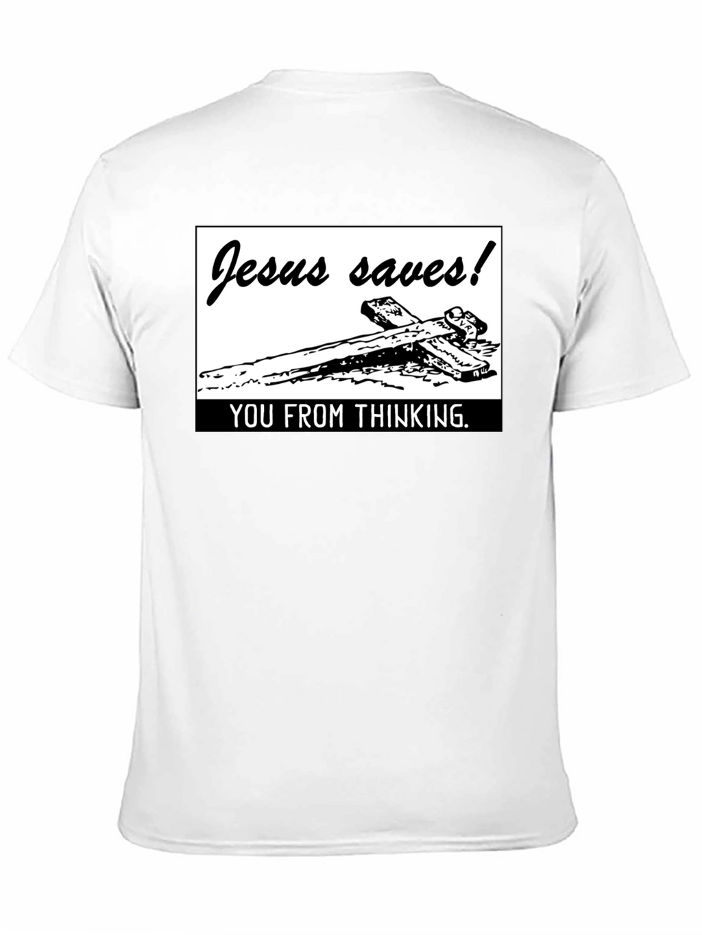 Jesus Saves! Graphic T-Shirt - Black