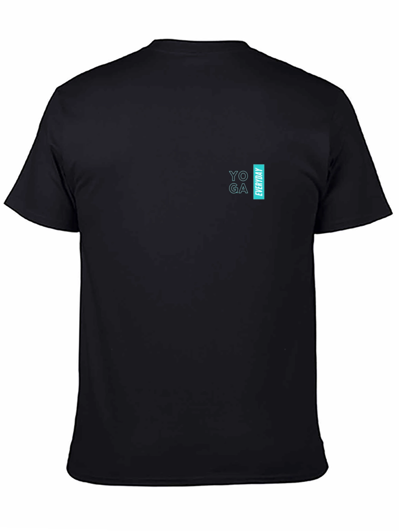 Yoga Everyday Graphic Tee - Black Cotton Blend T-Shirt