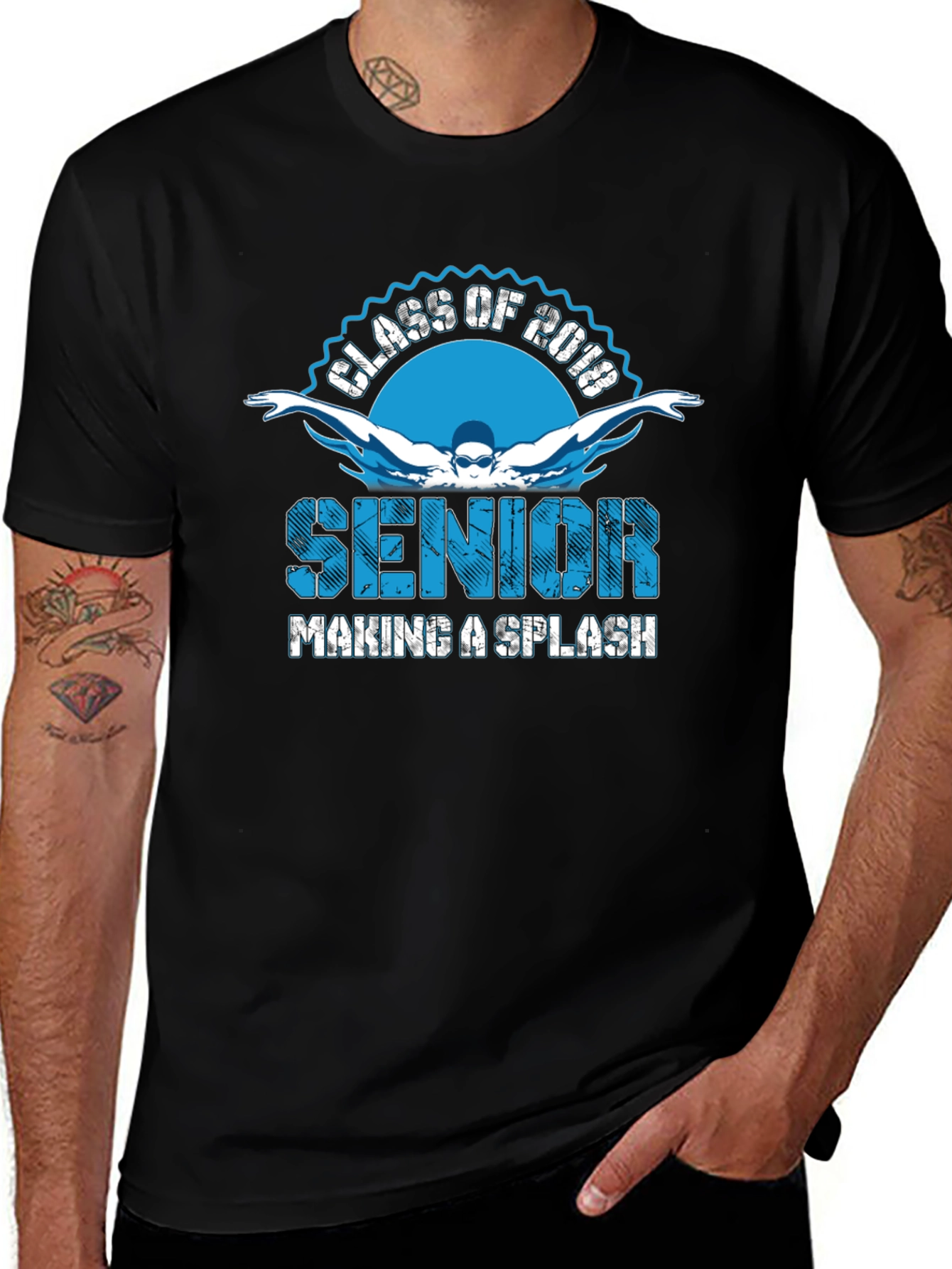 Senior Class of 2018 Swimming T-Shirt