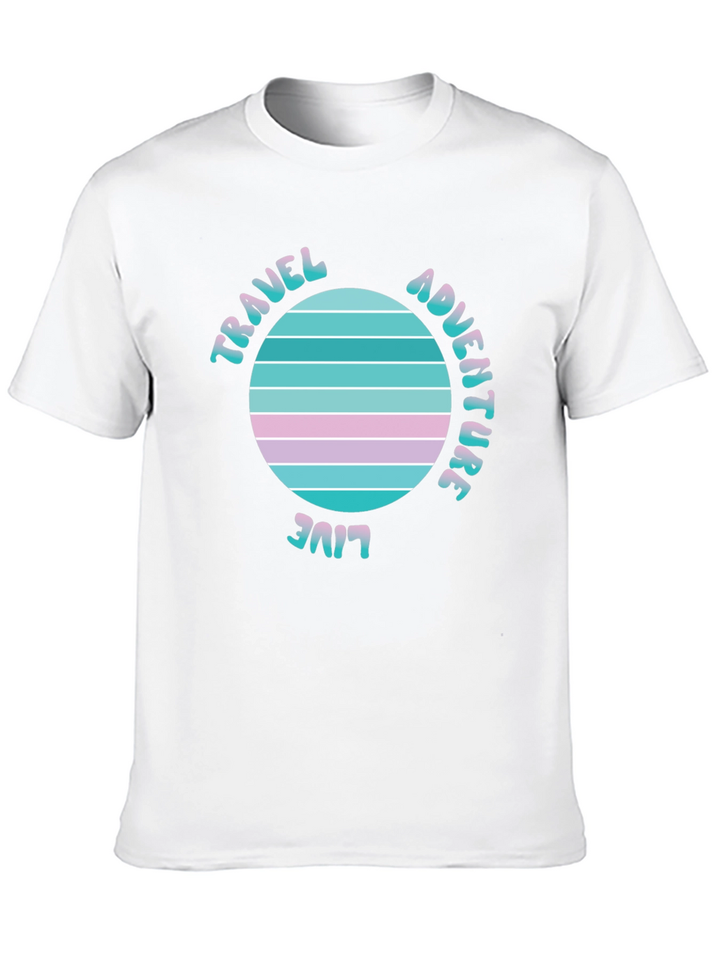 Travel Adventure Live T-Shirt Retro Graphic Tee