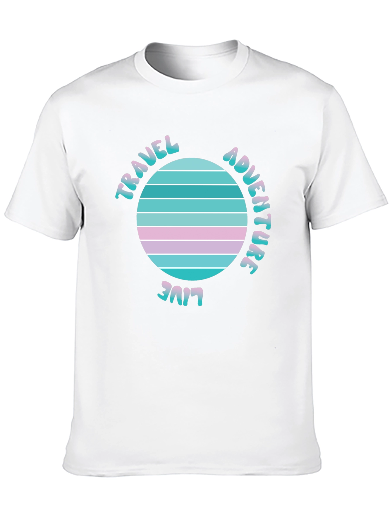 Travel Adventure Live T-Shirt Retro Graphic Tee