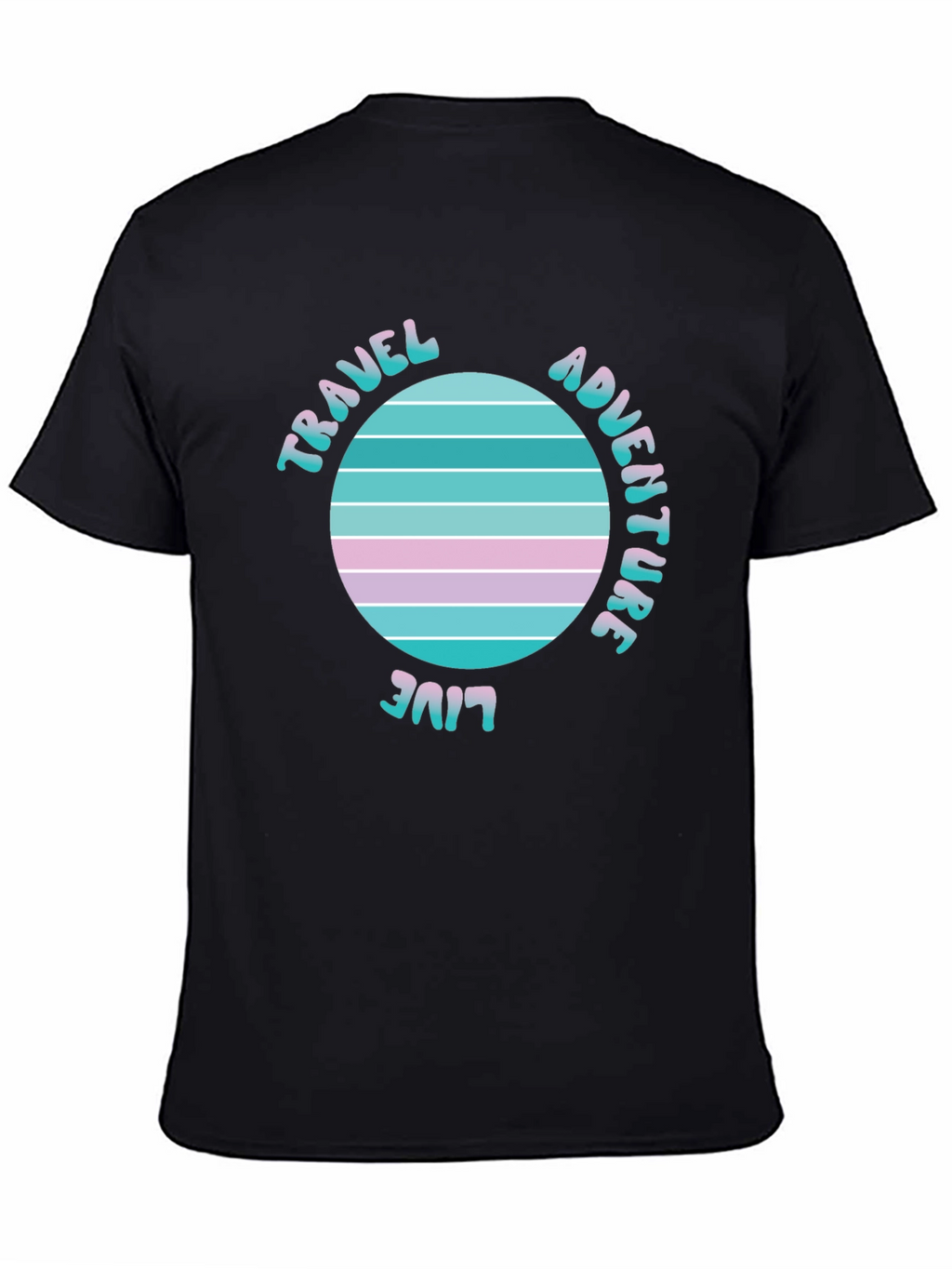 Travel Adventure Live T-Shirt Retro Graphic Tee