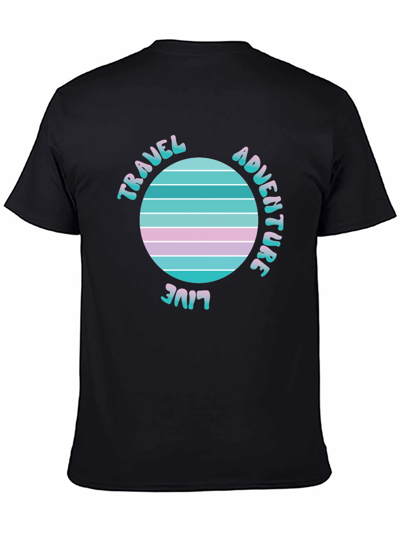 Travel Adventure Live T-Shirt Retro Graphic Tee