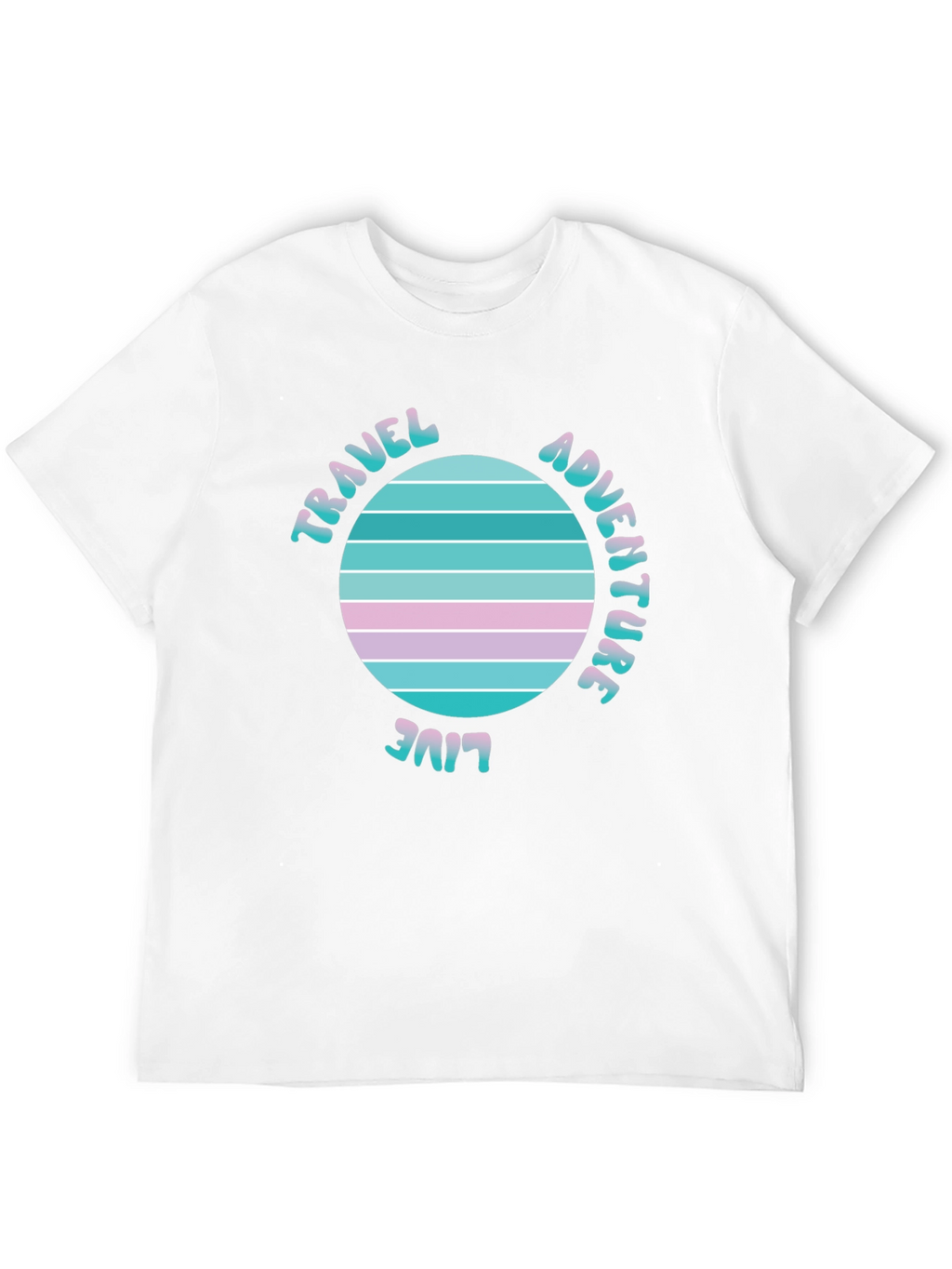 Travel Adventure Live T-Shirt Retro Graphic Tee