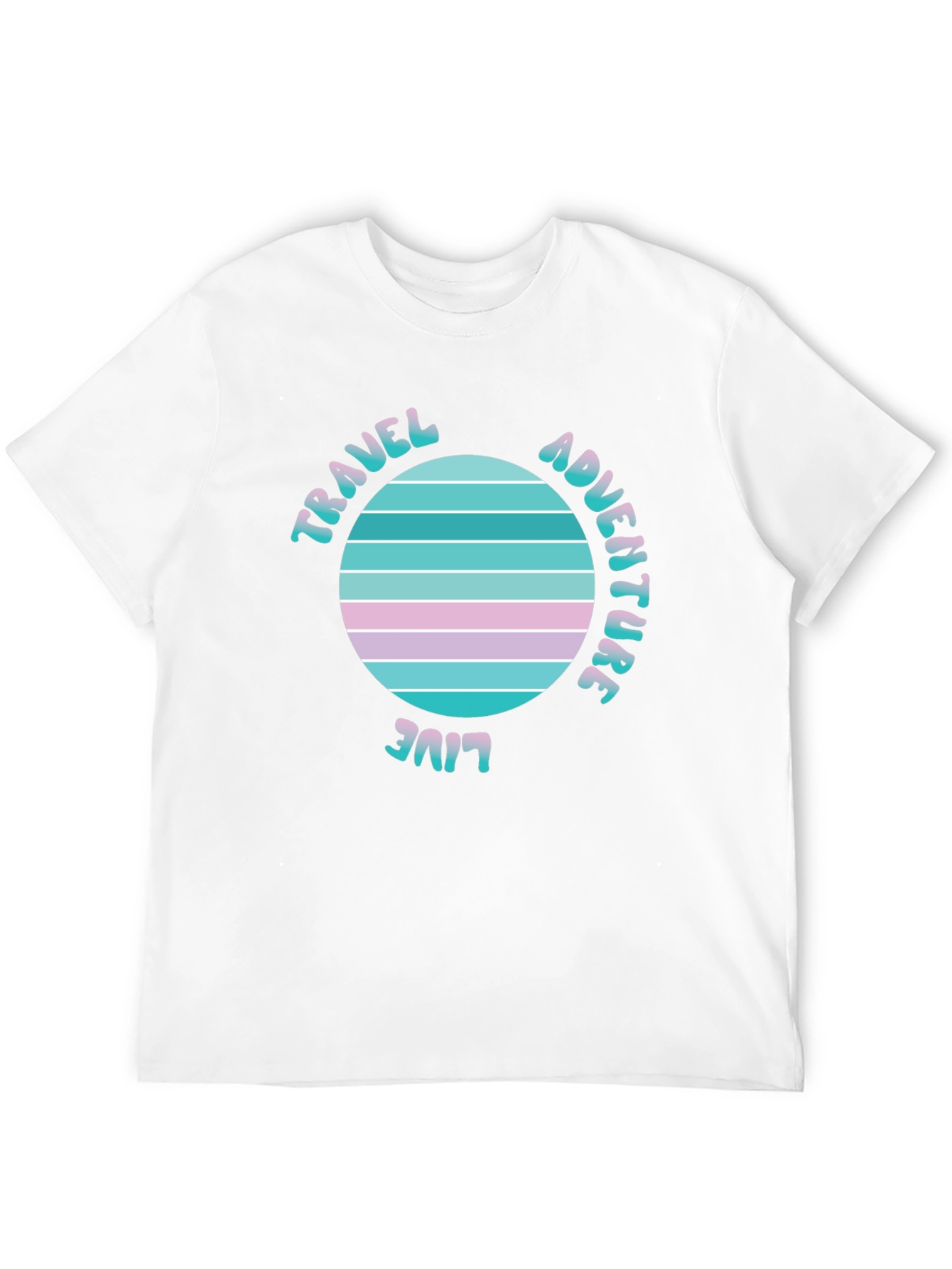 Travel Adventure Live T-Shirt Retro Graphic Tee