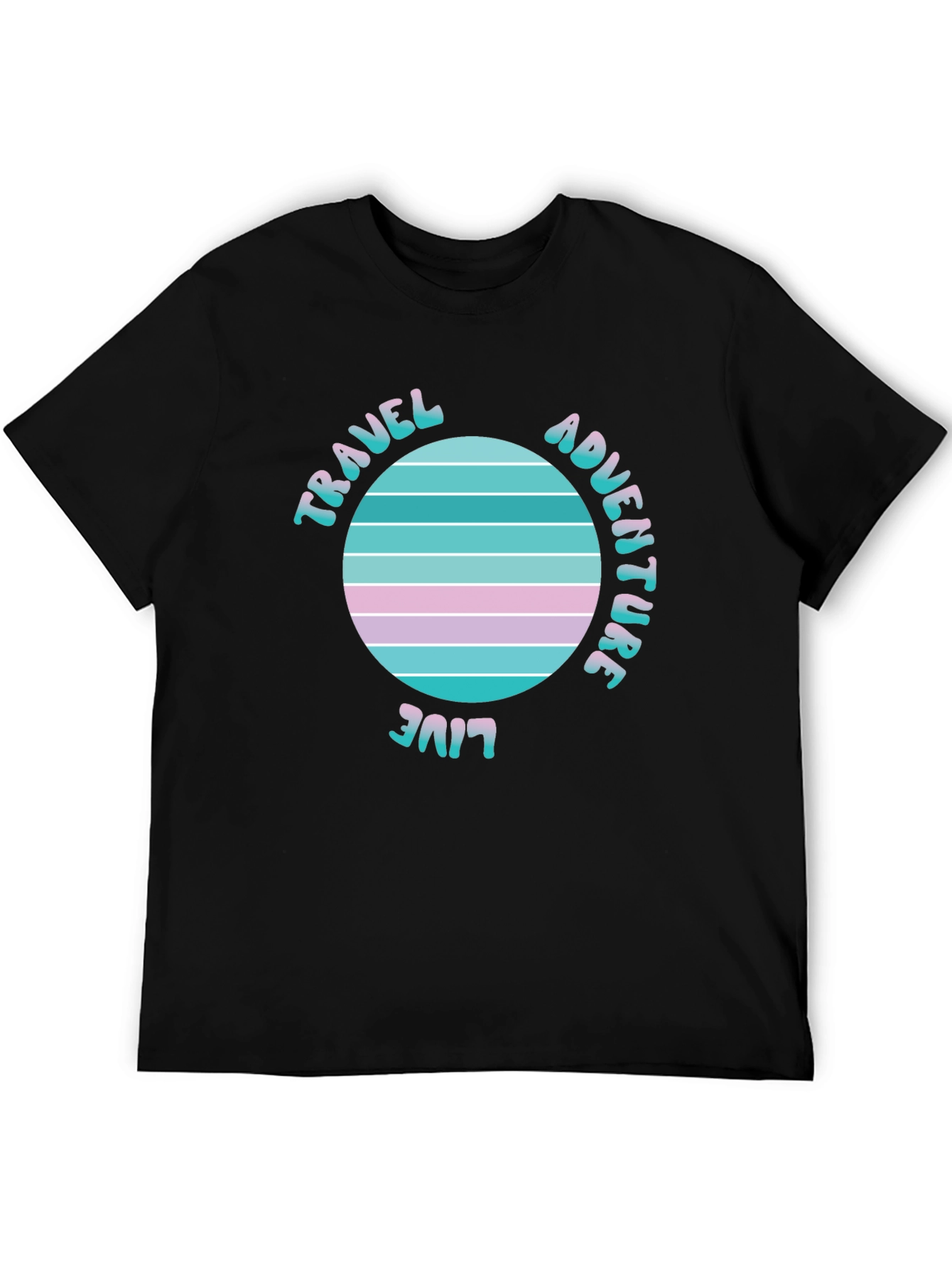Travel Adventure Live T-Shirt Retro Graphic Tee