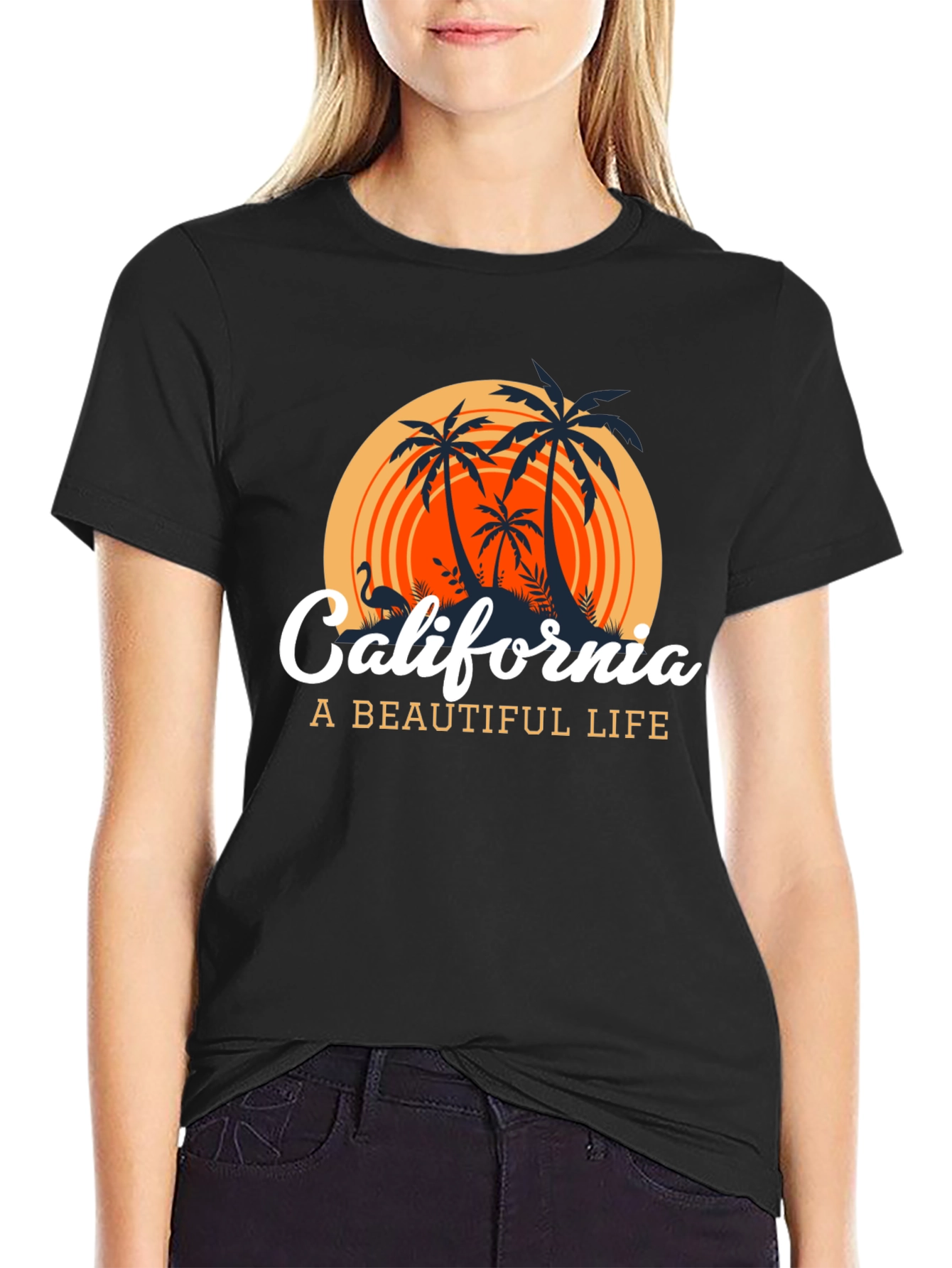 California Graphic T-Shirt: A Beautiful Life