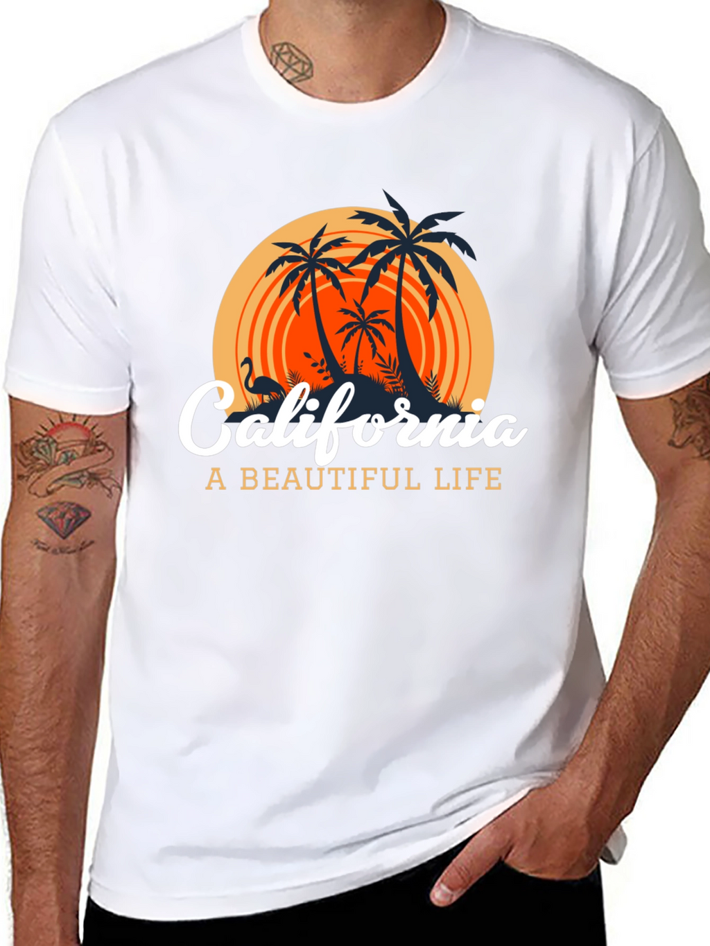 California Graphic T-Shirt: A Beautiful Life