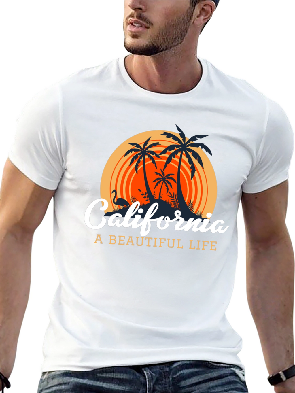 California Graphic T-Shirt: A Beautiful Life