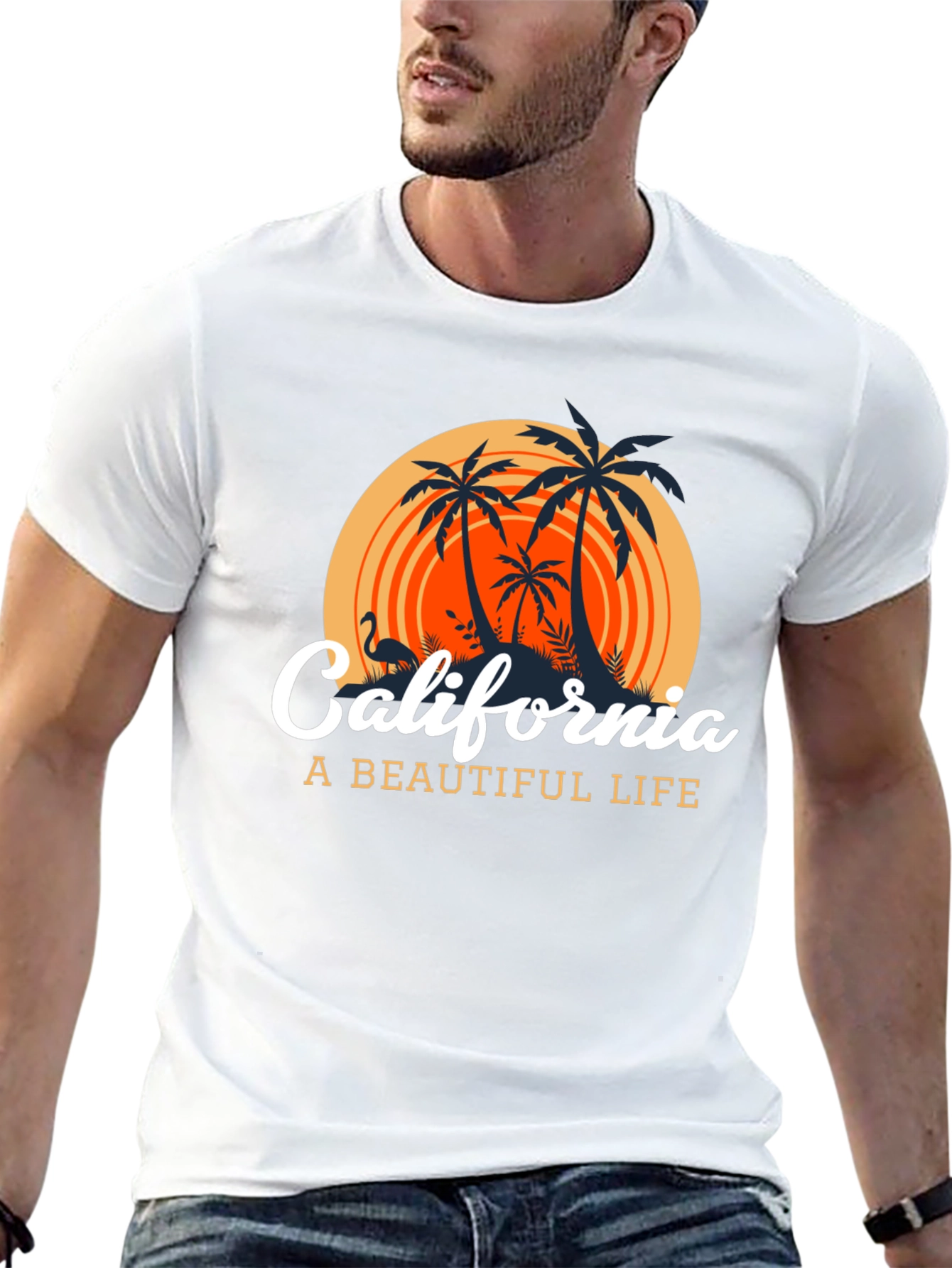 California Graphic T-Shirt: A Beautiful Life